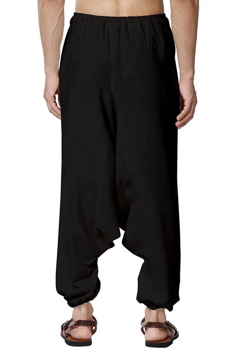 Men's Harem Pant | Black | Fits Waist Size 28" to 36"