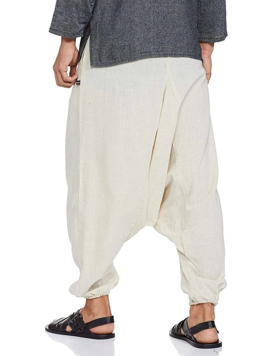 Men's Harem Pant | Cream | Fits Waist Size 28" to 36"