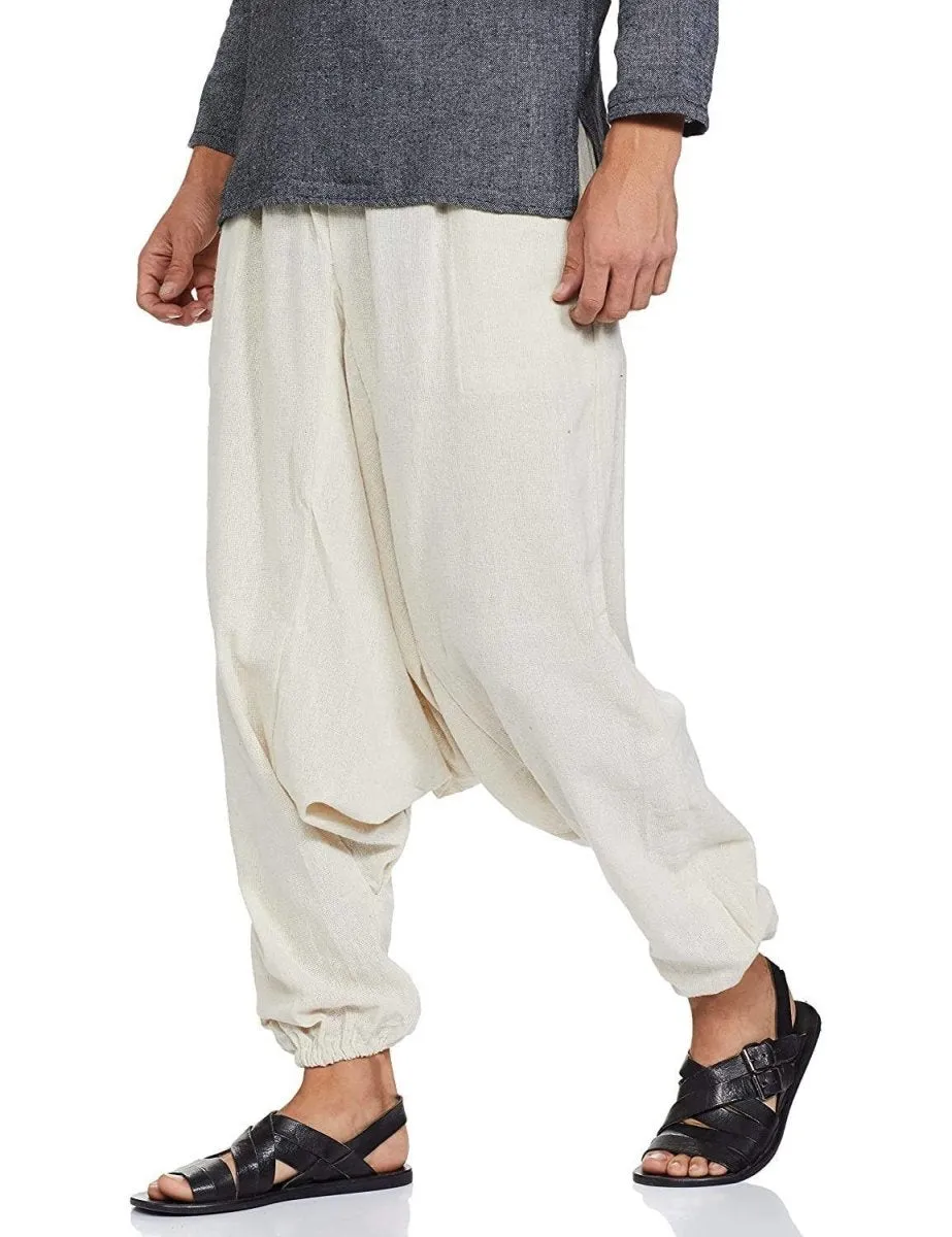 Men's Harem Pant | Cream | Fits Waist Size 28" to 36"