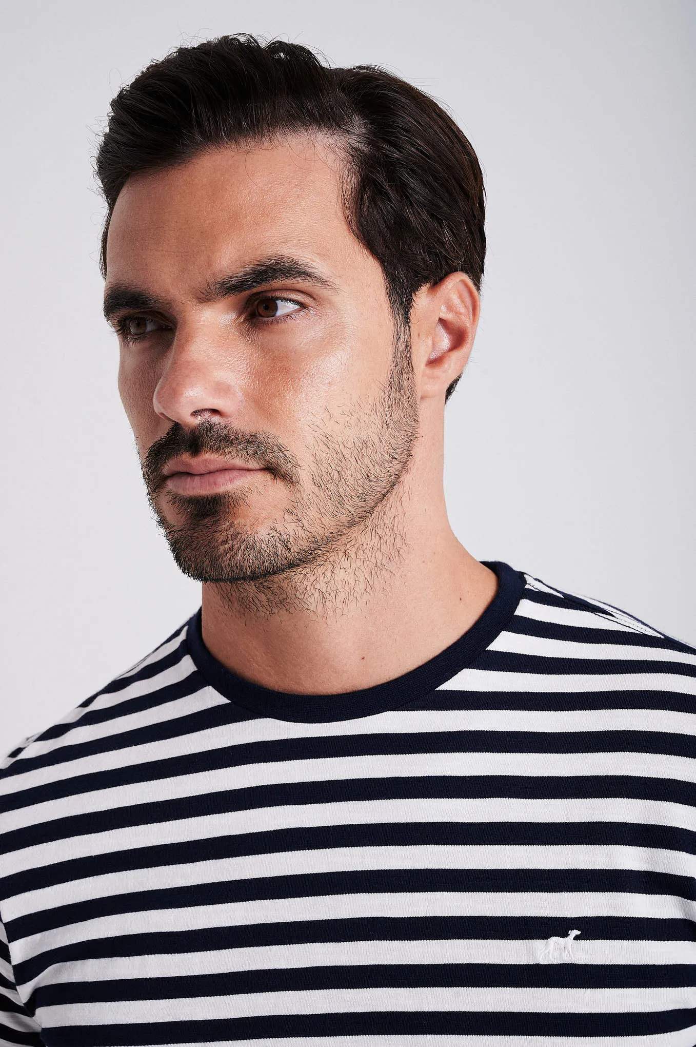 Men's striped organic cotton short sleeve t-shirt