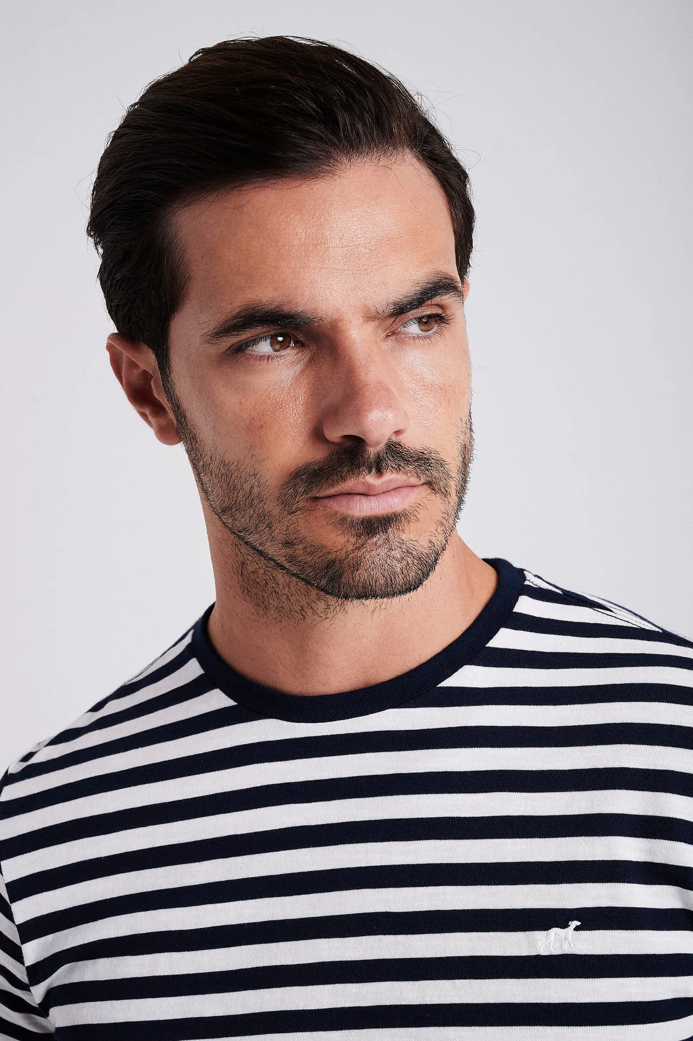 Men's striped organic cotton short sleeve t-shirt