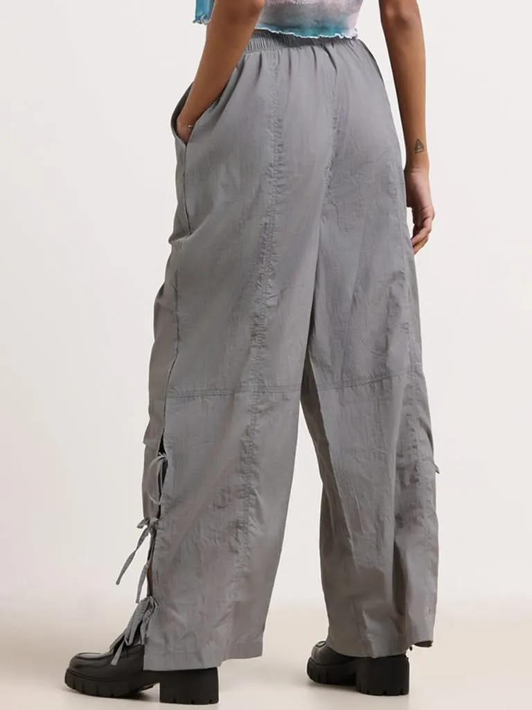 Nuon Grey Parachute Pants