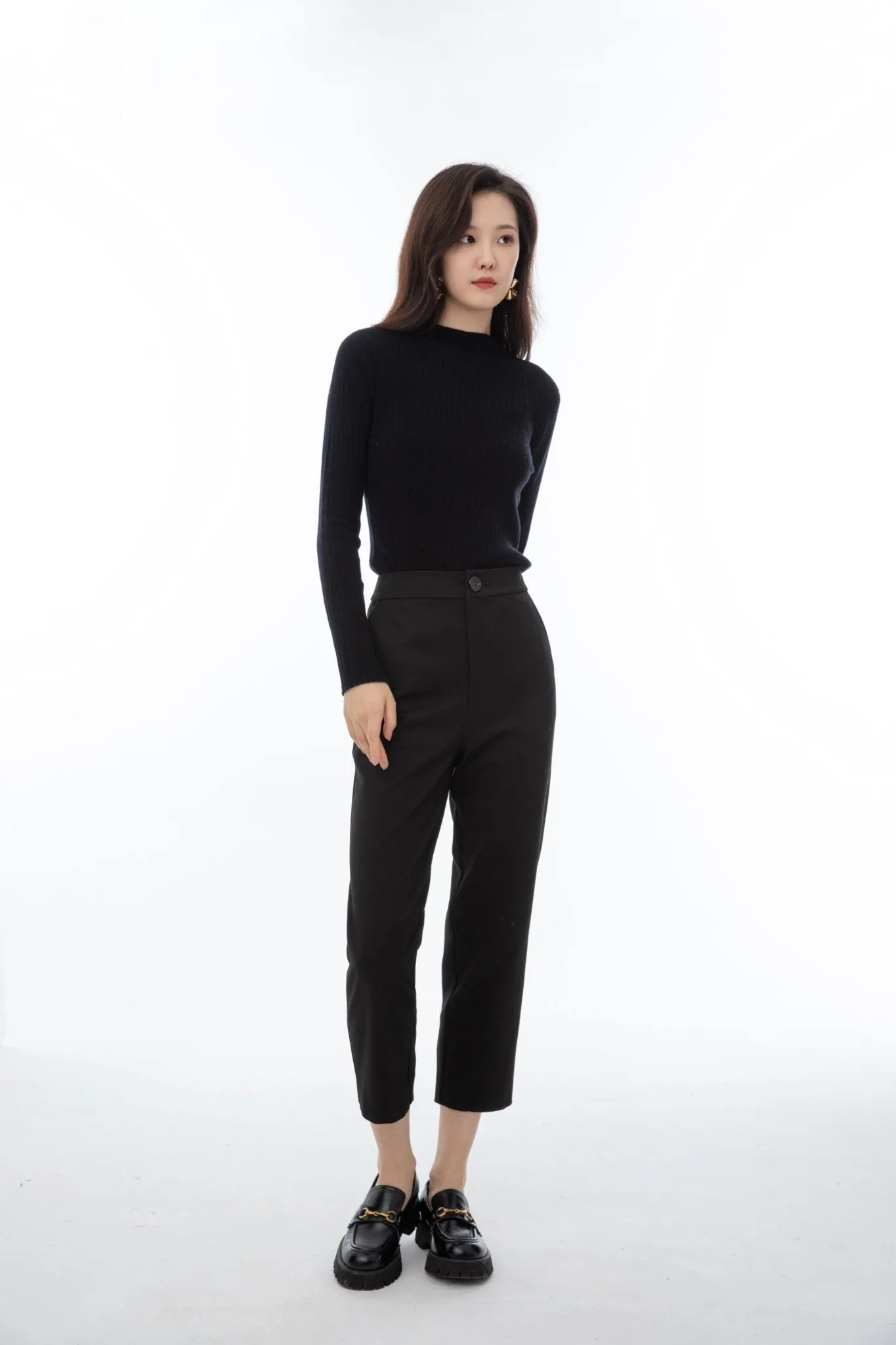 Obsidian Black Yuppie Pants