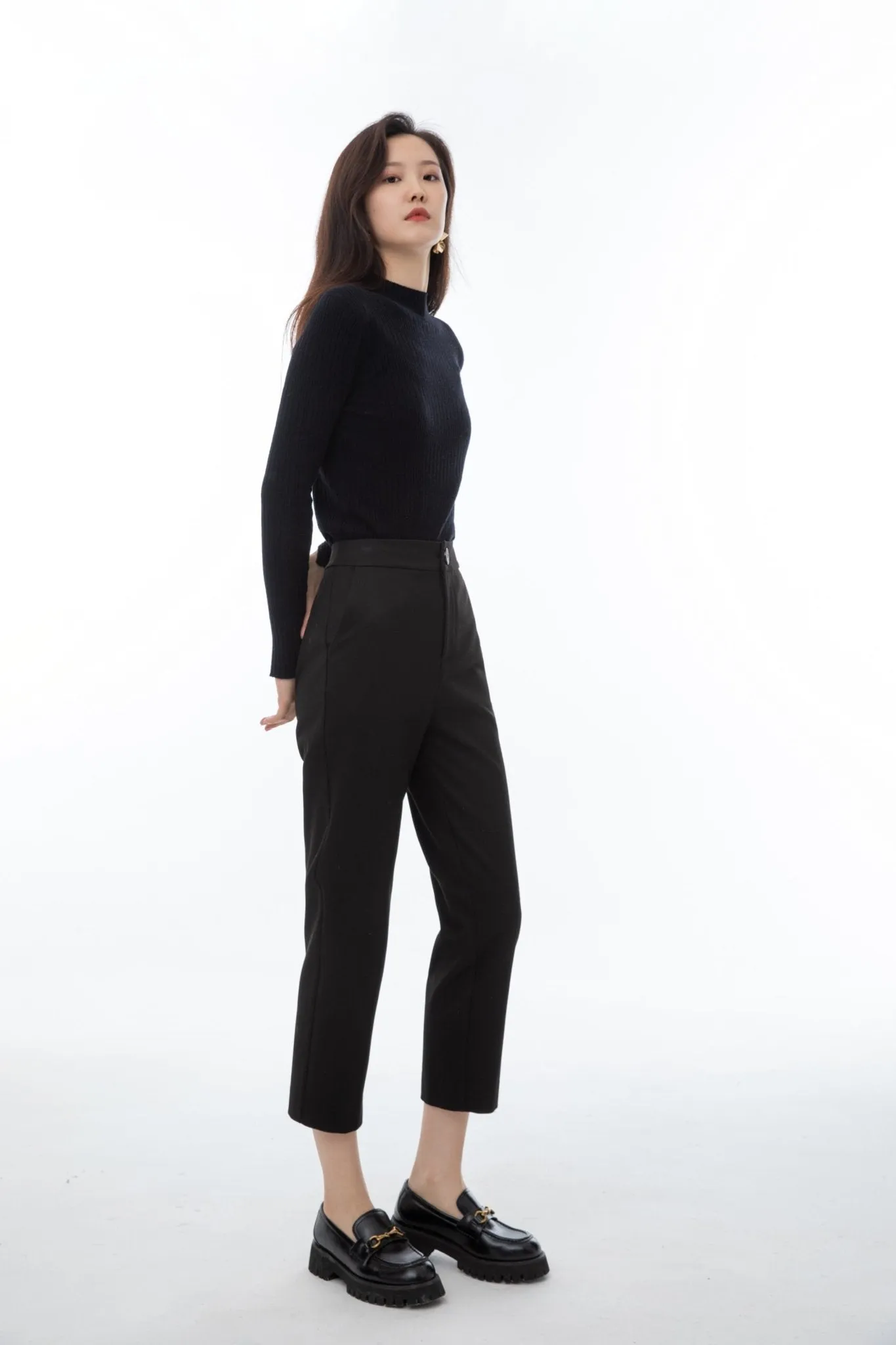 Obsidian Black Yuppie Pants