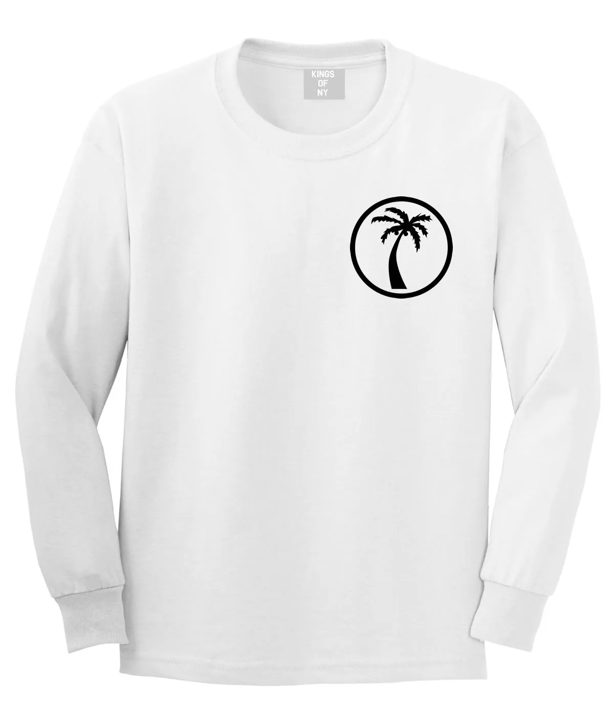 Palm Tree Chest Logo Long Sleeve T-Shirt