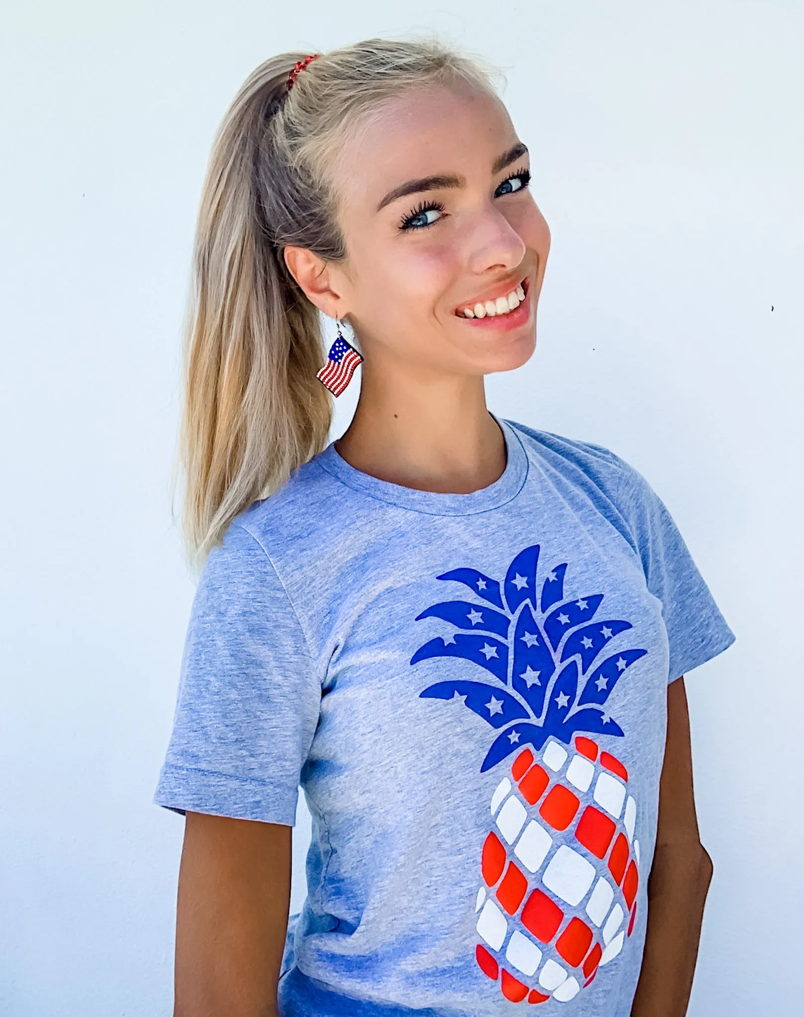 'Patriotic Pineapple' Signature Graphic Tee