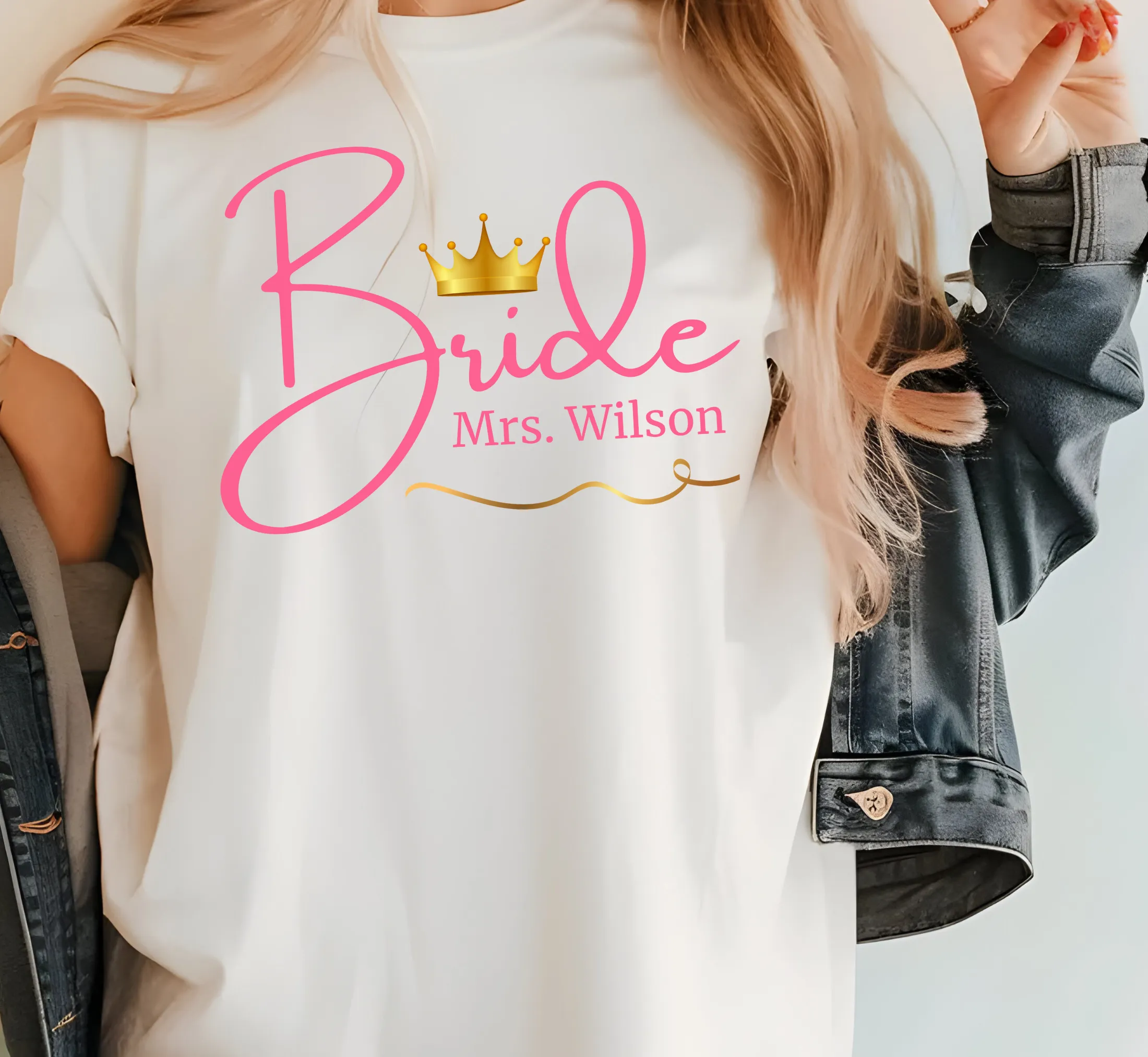 Personalized Bride Tee Shirt