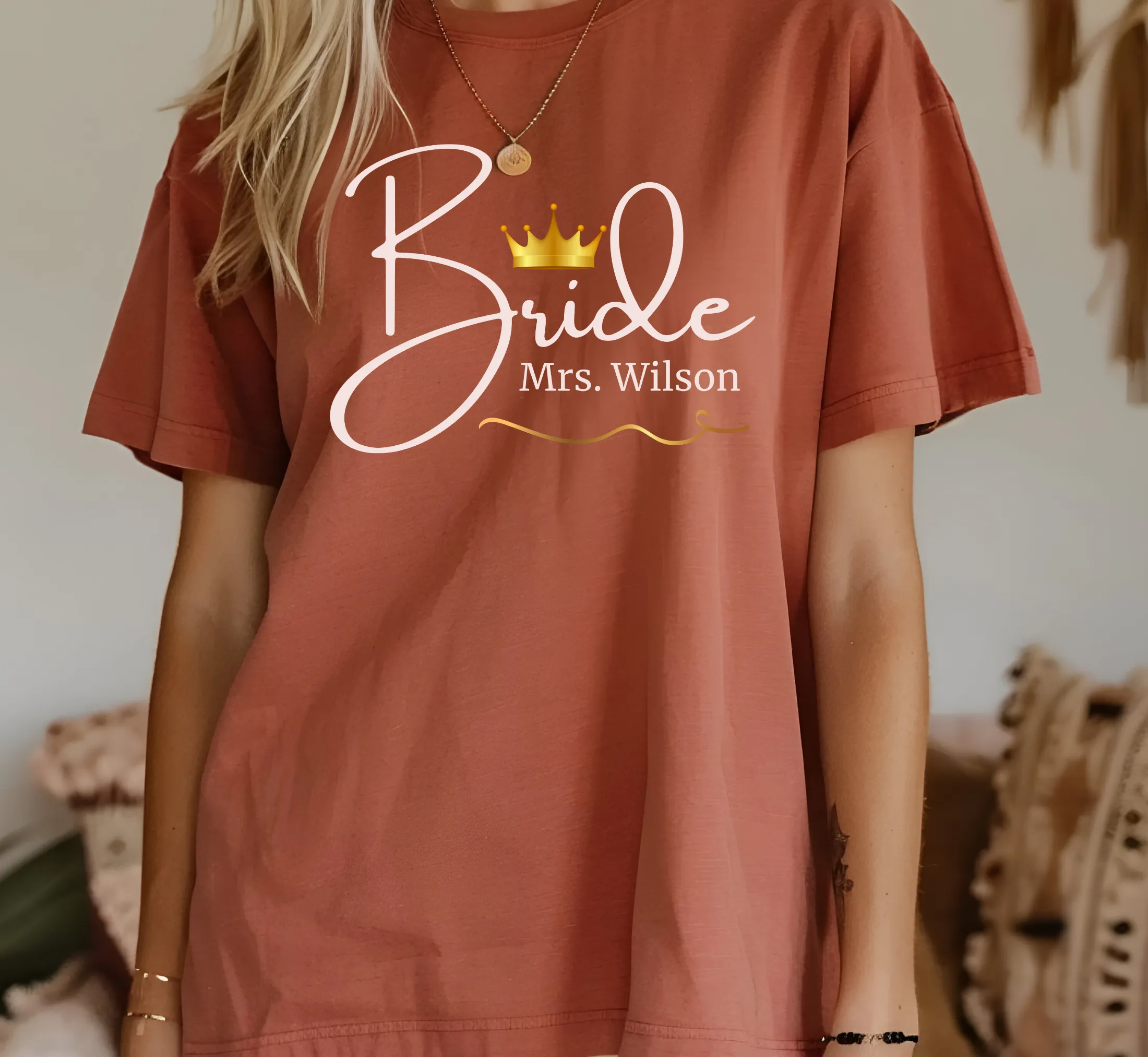 Personalized Bride Tee Shirt