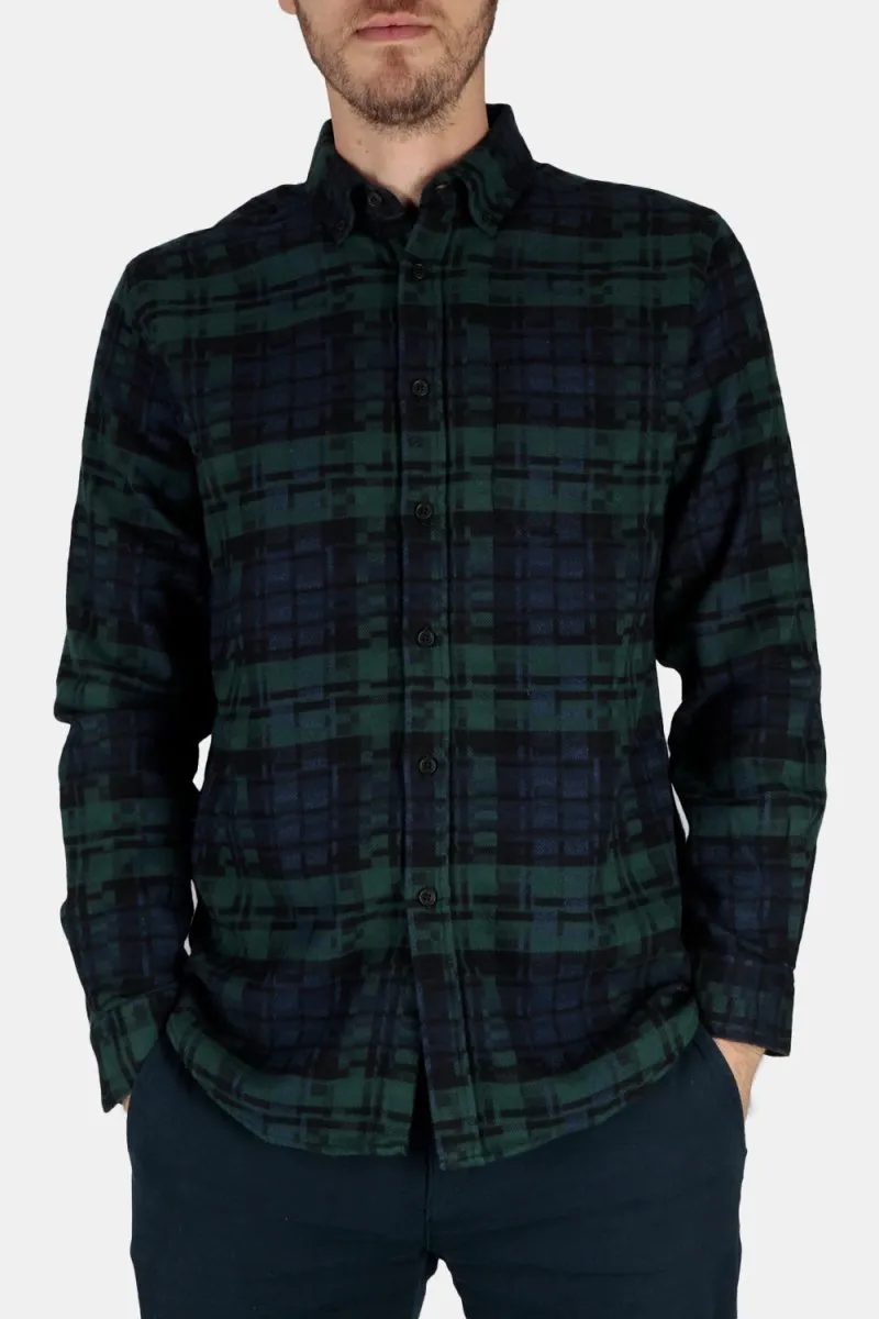 Portuguese Flannel Abstract Blackwatch ESP Shirt (Black)