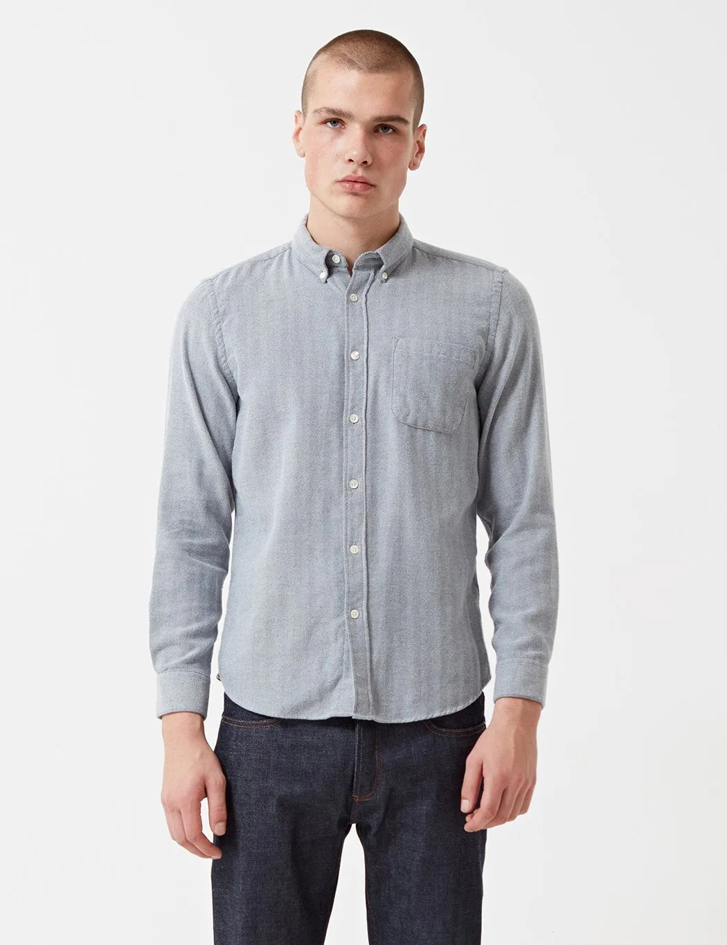 Portuguese Flannel Espiga Shirt - Blue