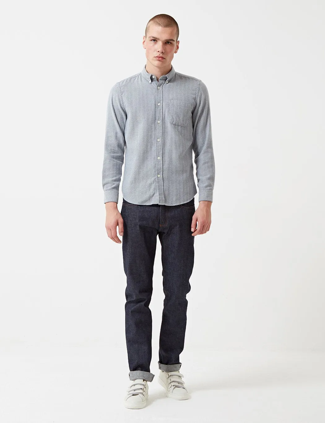 Portuguese Flannel Espiga Shirt - Blue