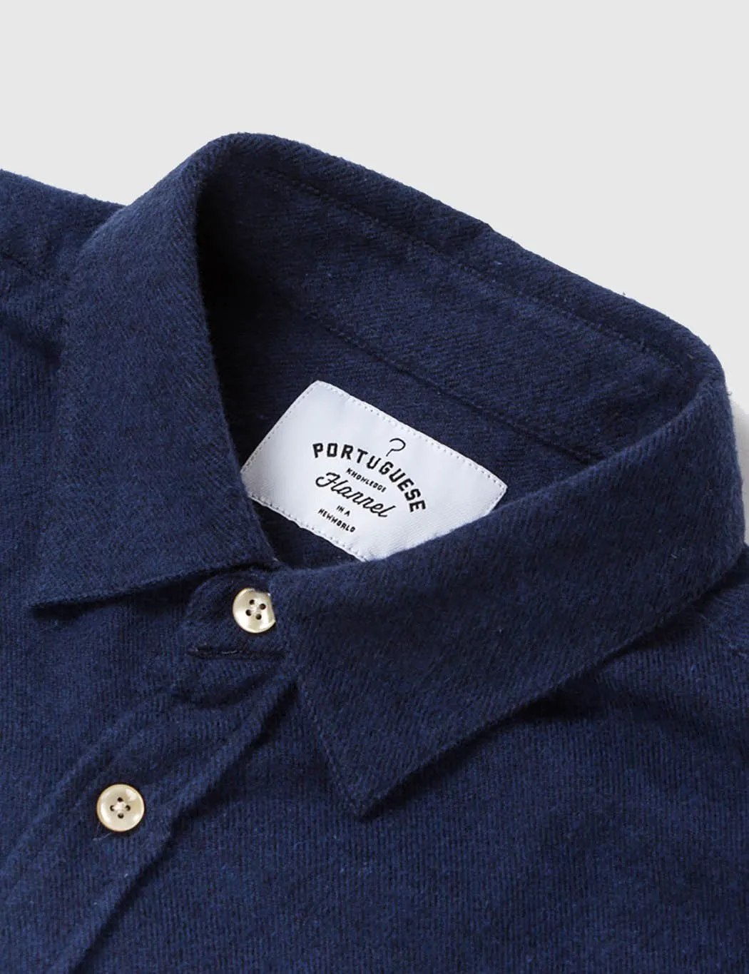 Portuguese Flannel Teca Shirt - Navy