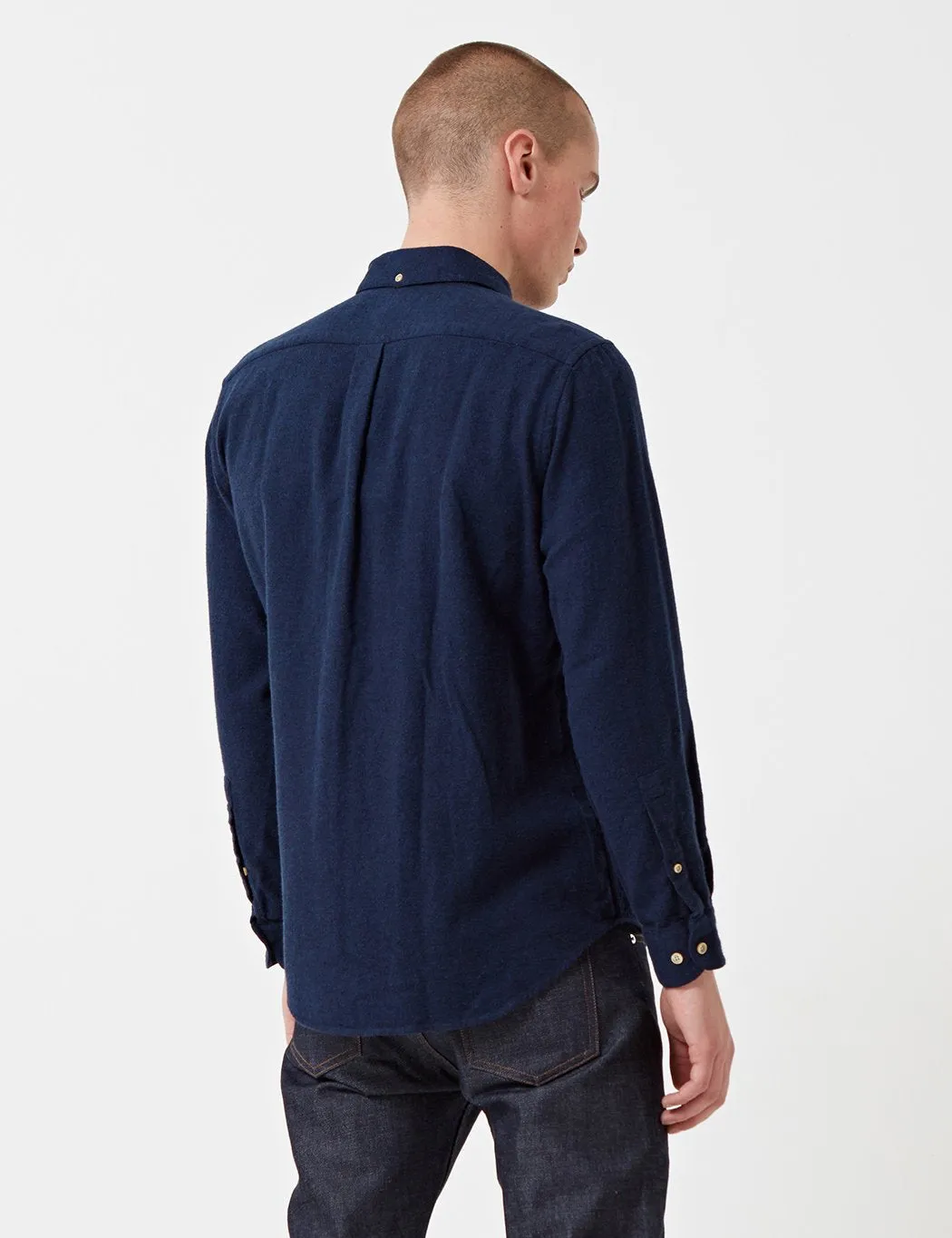 Portuguese Flannel Teca Shirt - Navy