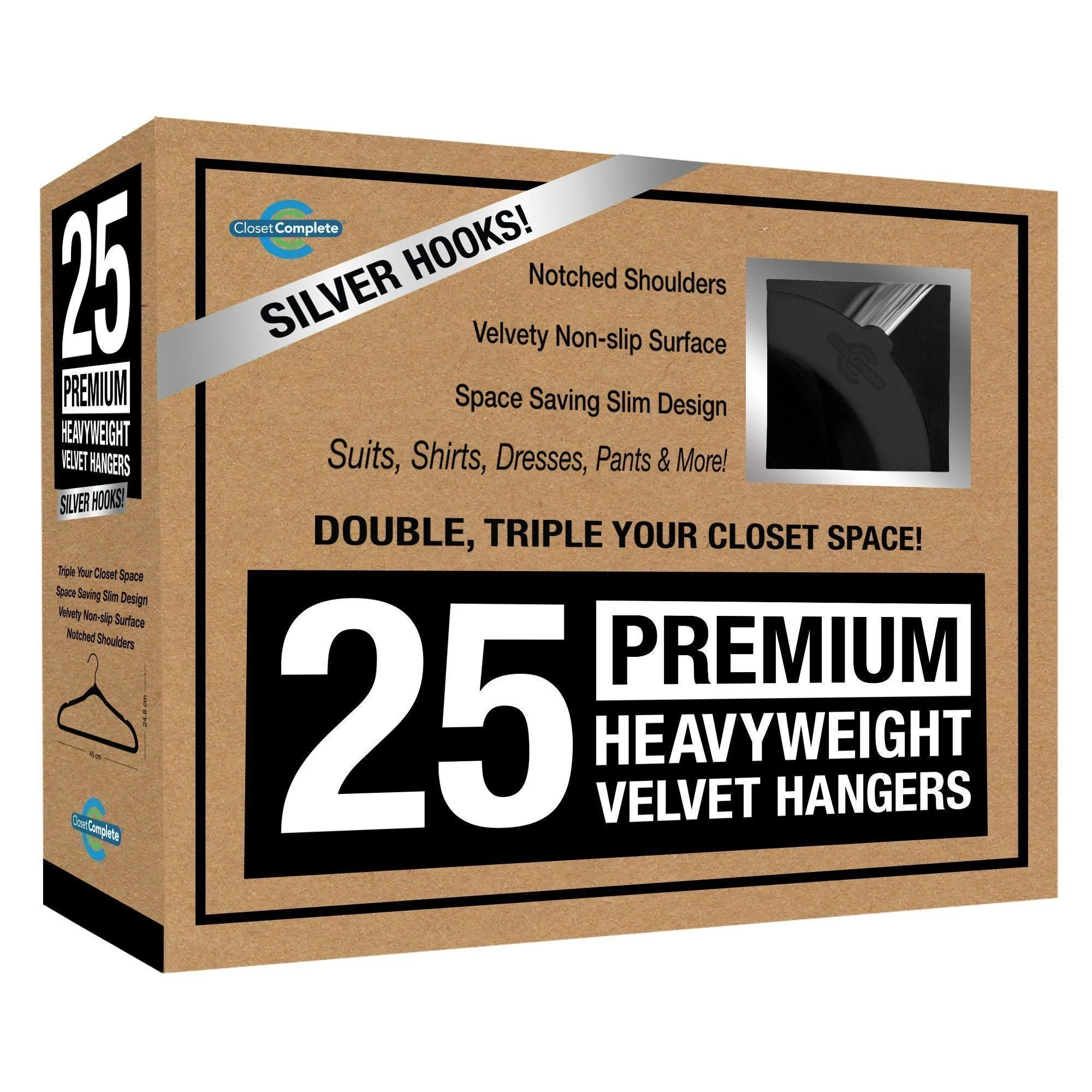 Premium Heavyweight 80g Velvet Suit Hangers