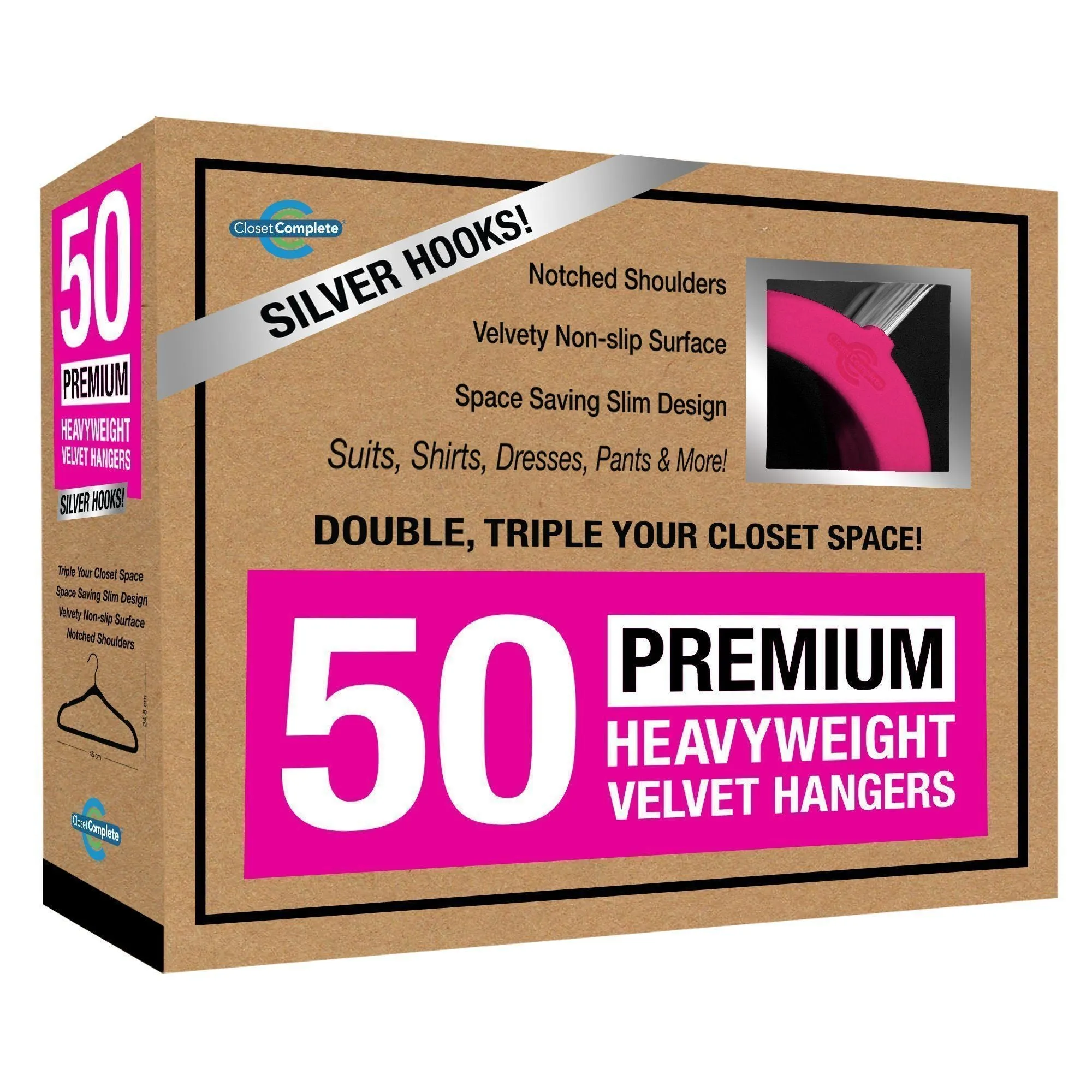 Premium Heavyweight 80g Velvet Suit Hangers