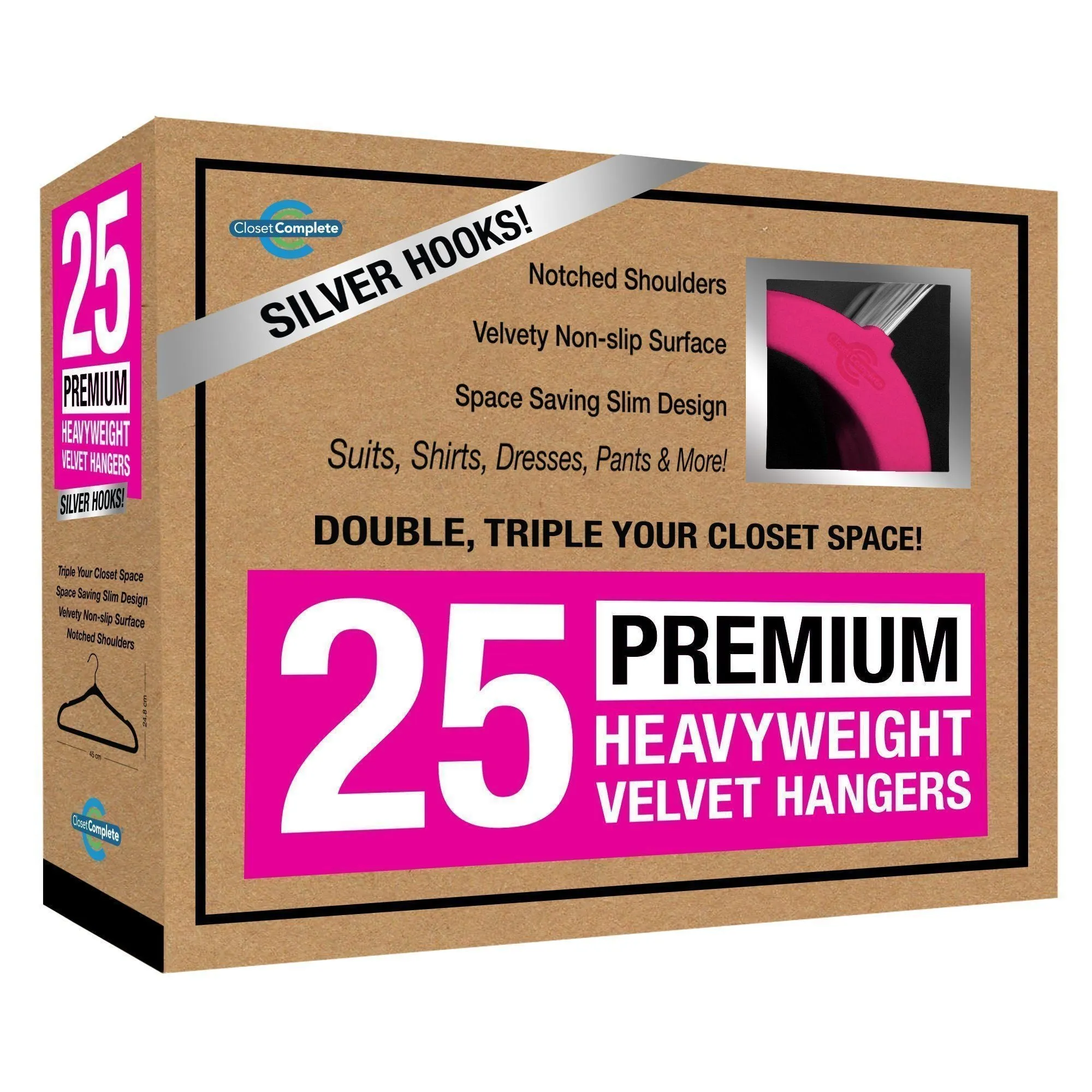 Premium Heavyweight 80g Velvet Suit Hangers