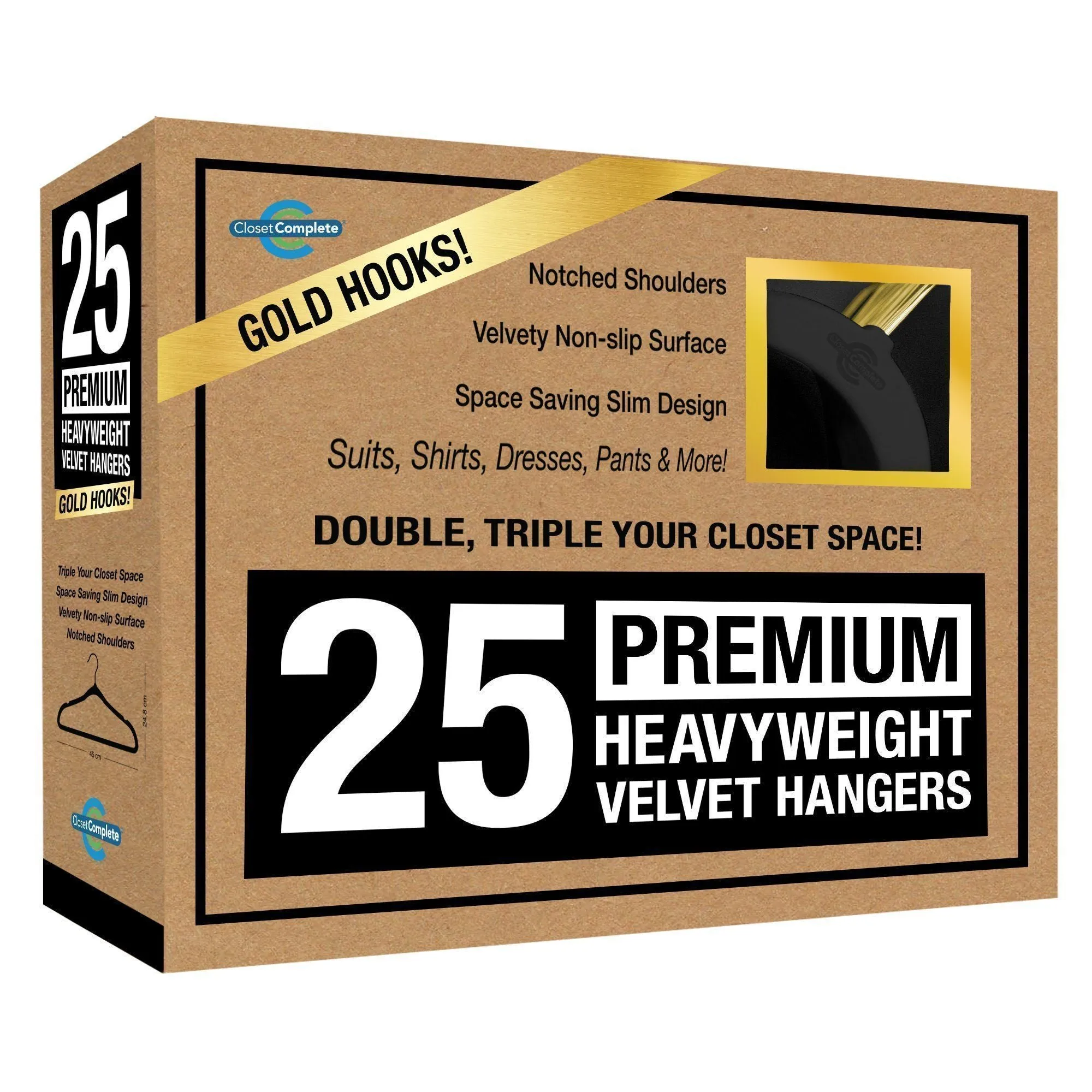 Premium Heavyweight 80g Velvet Suit Hangers