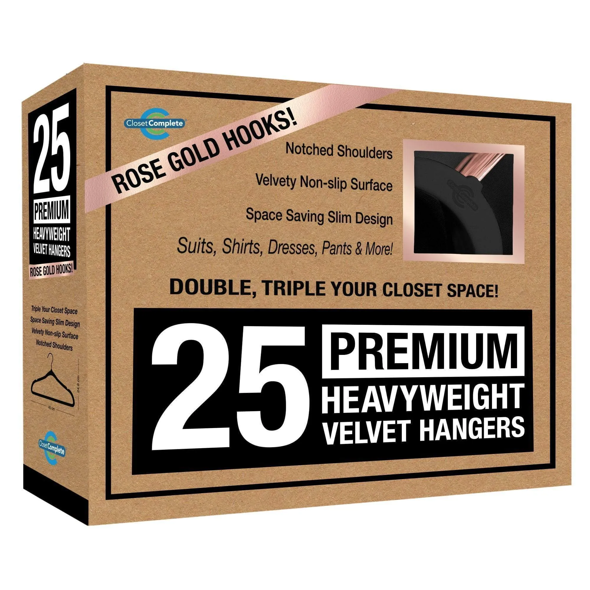 Premium Heavyweight 80g Velvet Suit Hangers