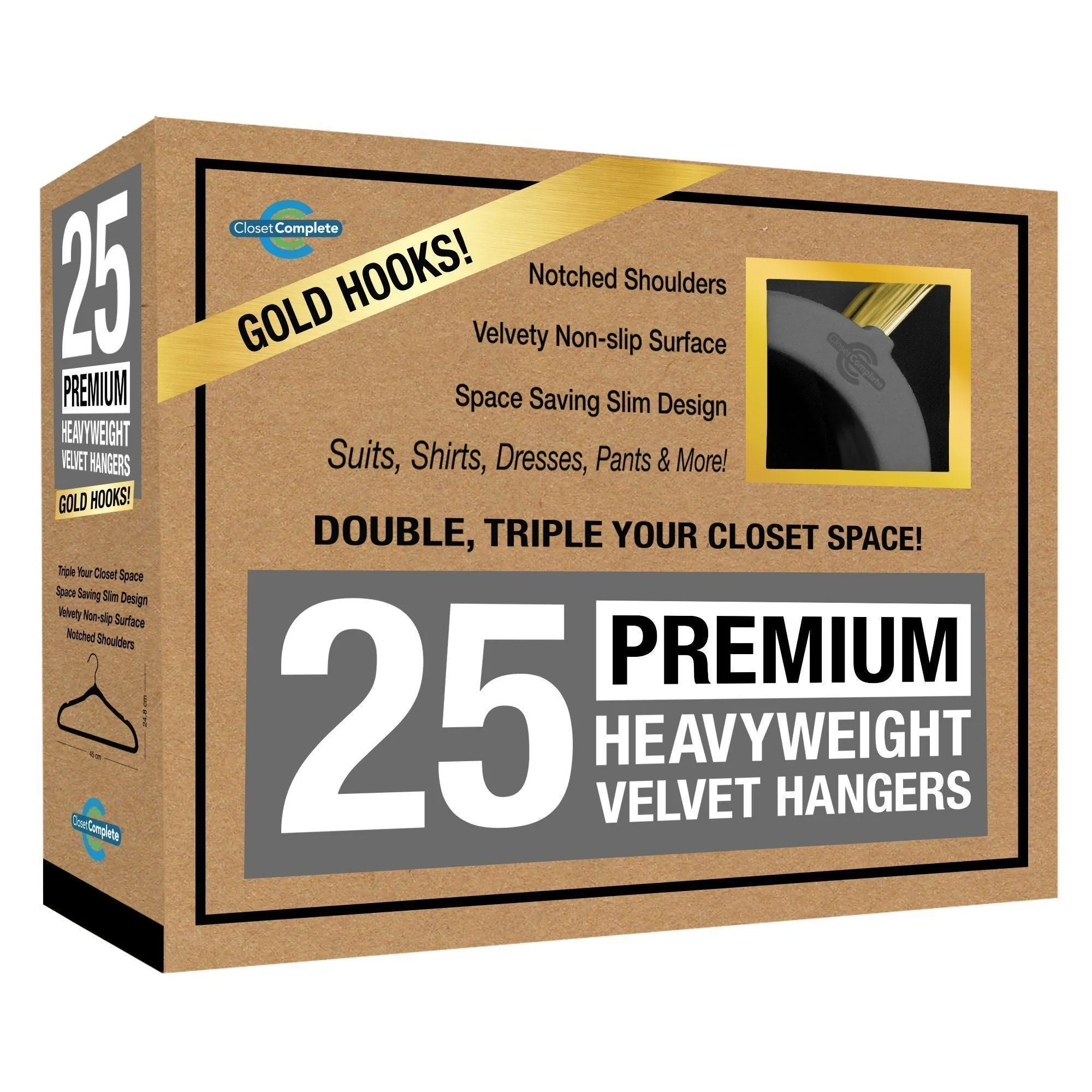 Premium Heavyweight 80g Velvet Suit Hangers