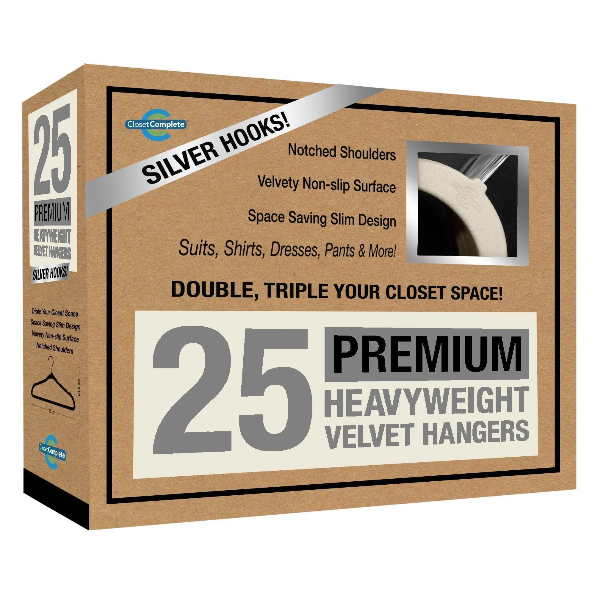 Premium Heavyweight 80g Velvet Suit Hangers