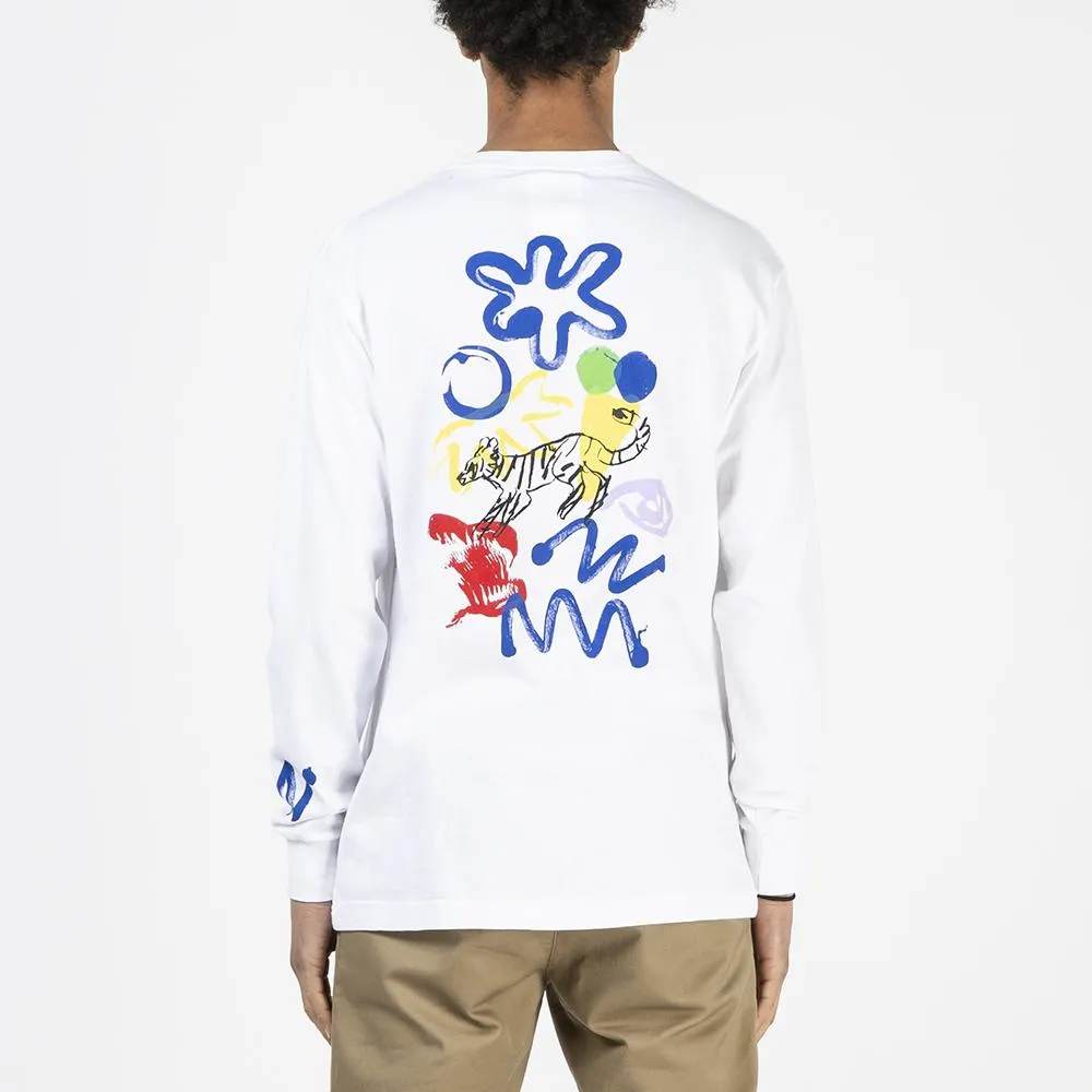 Reception S.C. Muderacks Long Sleeve T-shirt / White