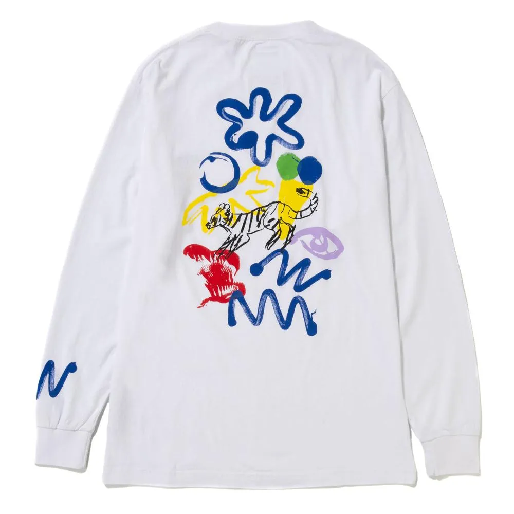 Reception S.C. Muderacks Long Sleeve T-shirt / White