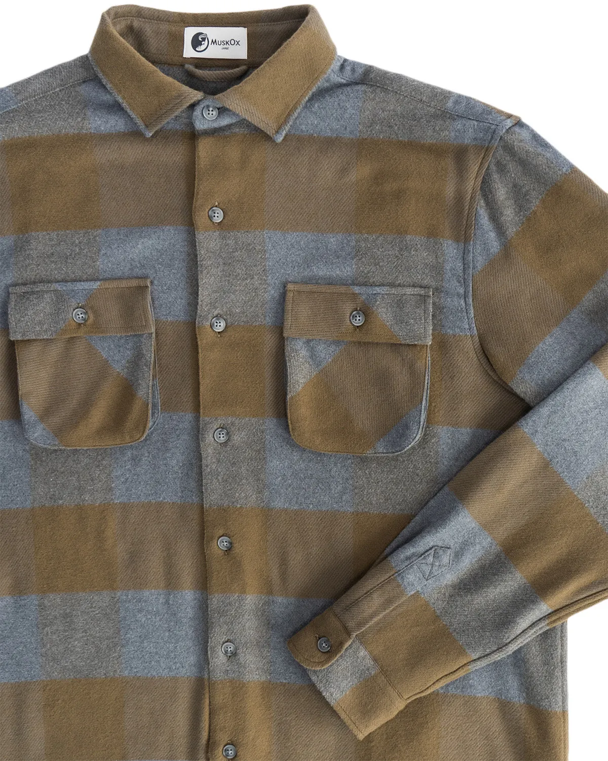 Relaxed Flannel, Caper Green