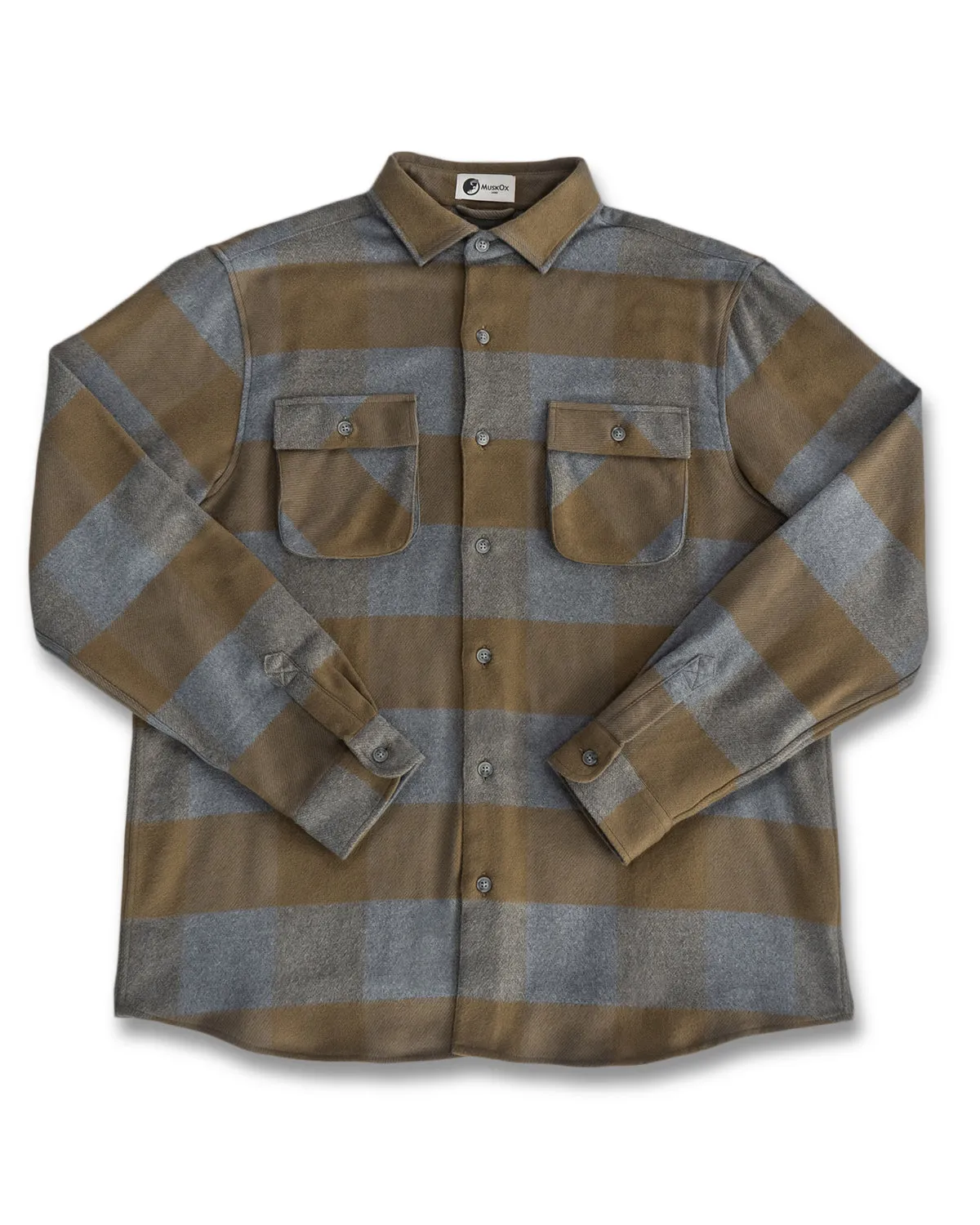 Relaxed Flannel, Caper Green