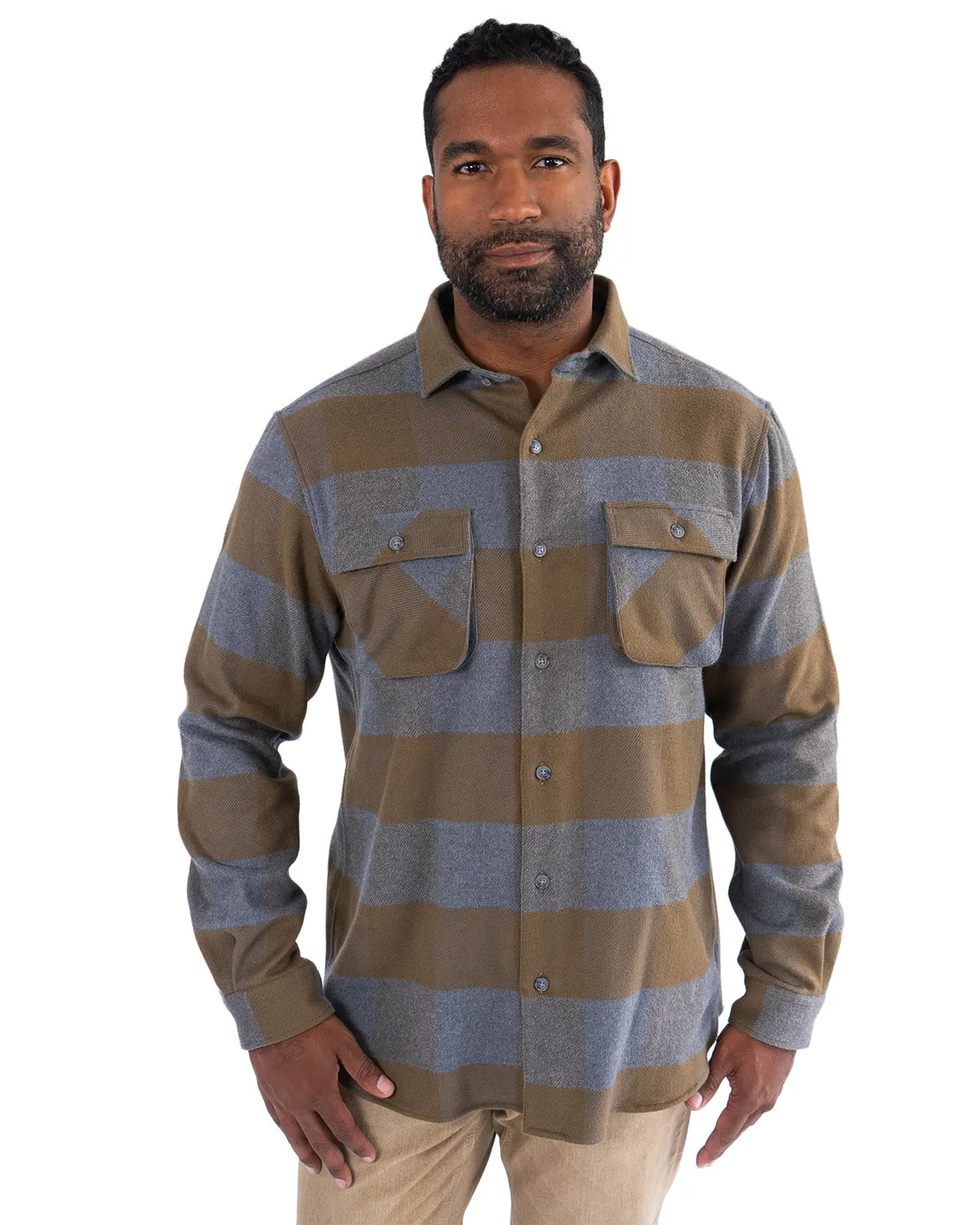 Relaxed Flannel, Caper Green