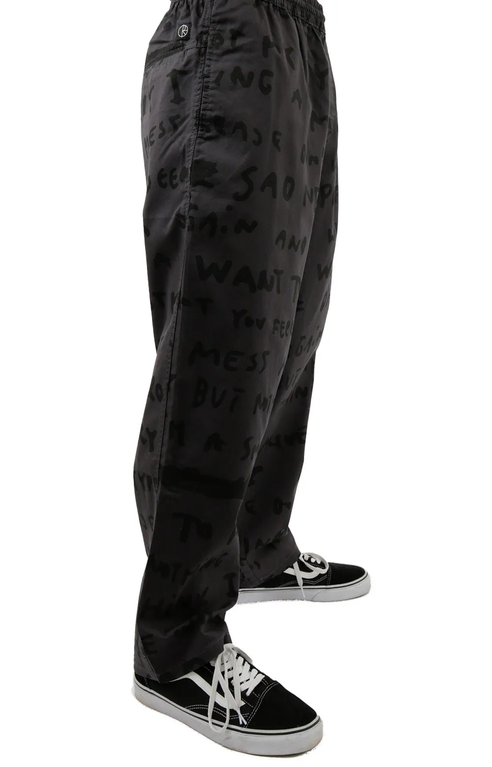 Sad Notes Surf Pants - Graphite