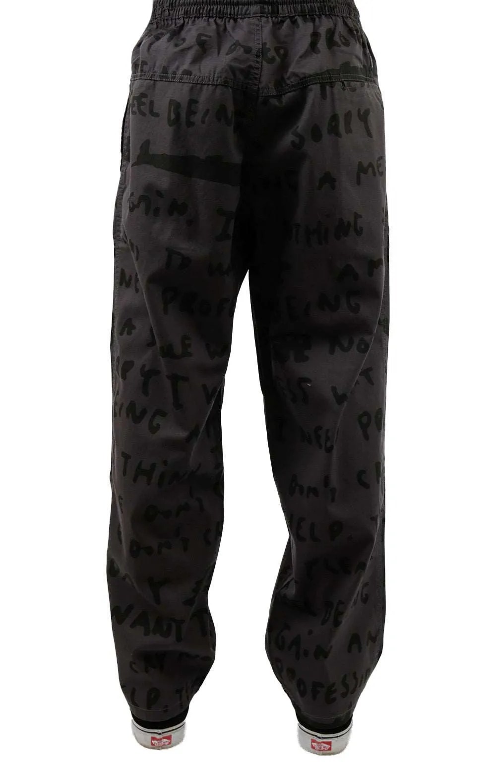 Sad Notes Surf Pants - Graphite