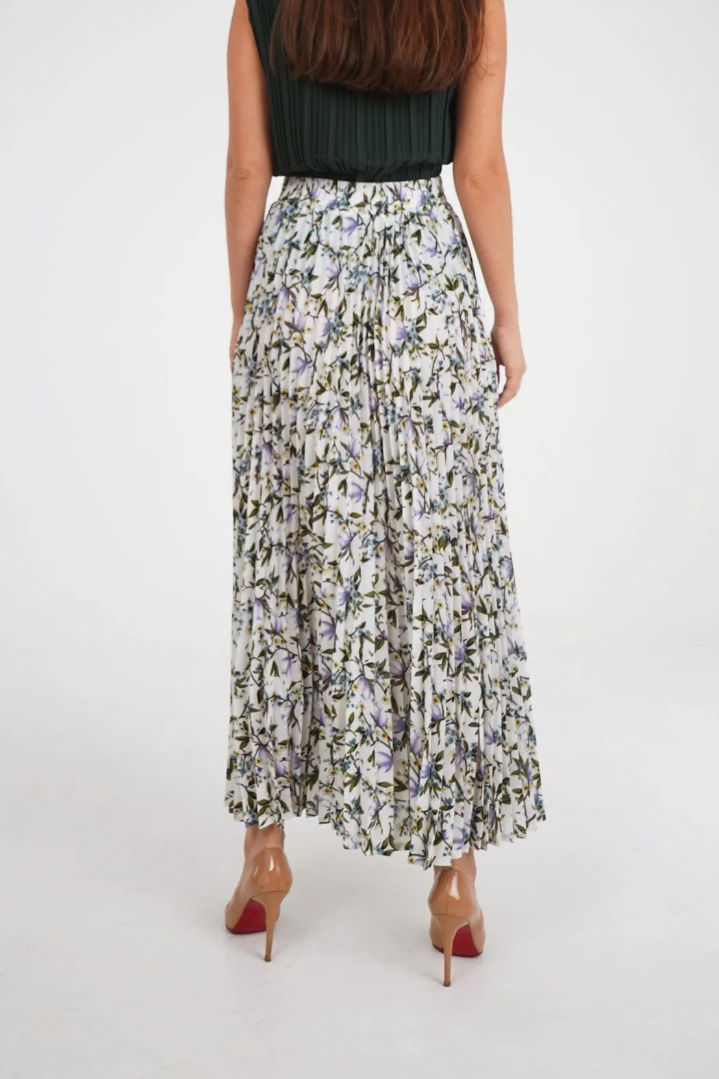 Senalda Floral Skirt with Zipper