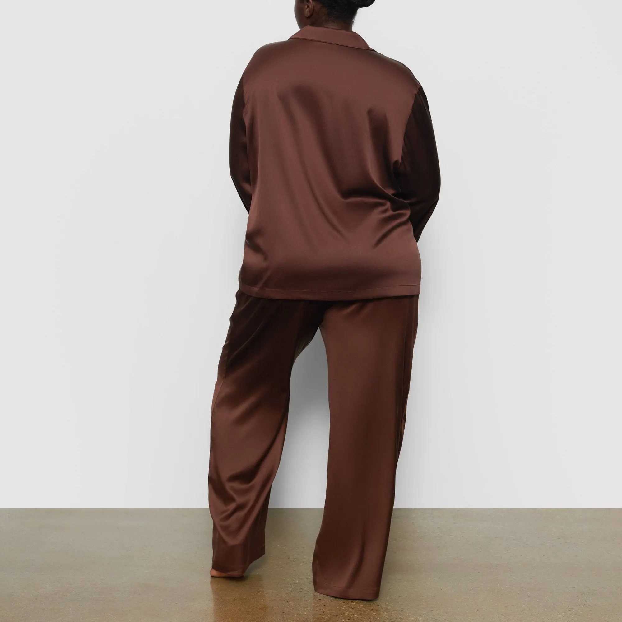 SILK SLEEP PANT | COCOA