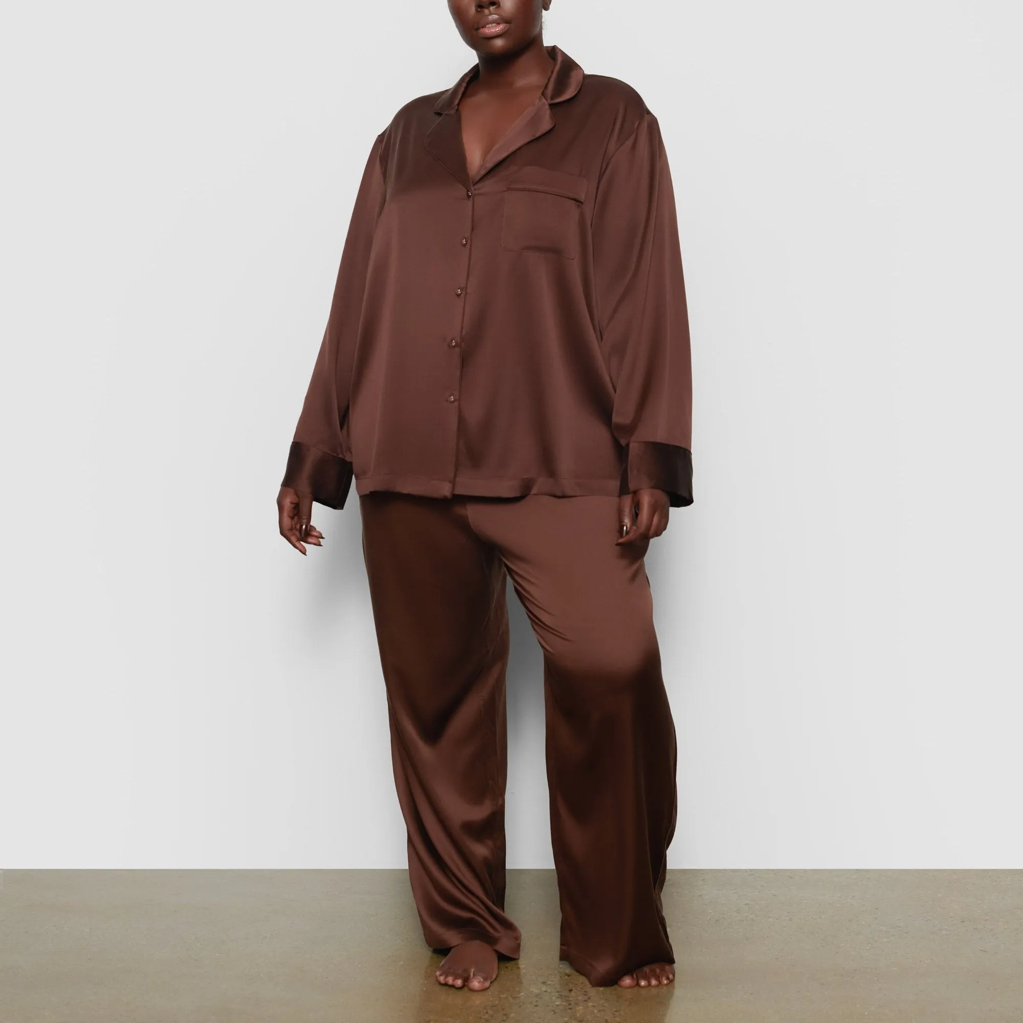 SILK SLEEP PANT | COCOA