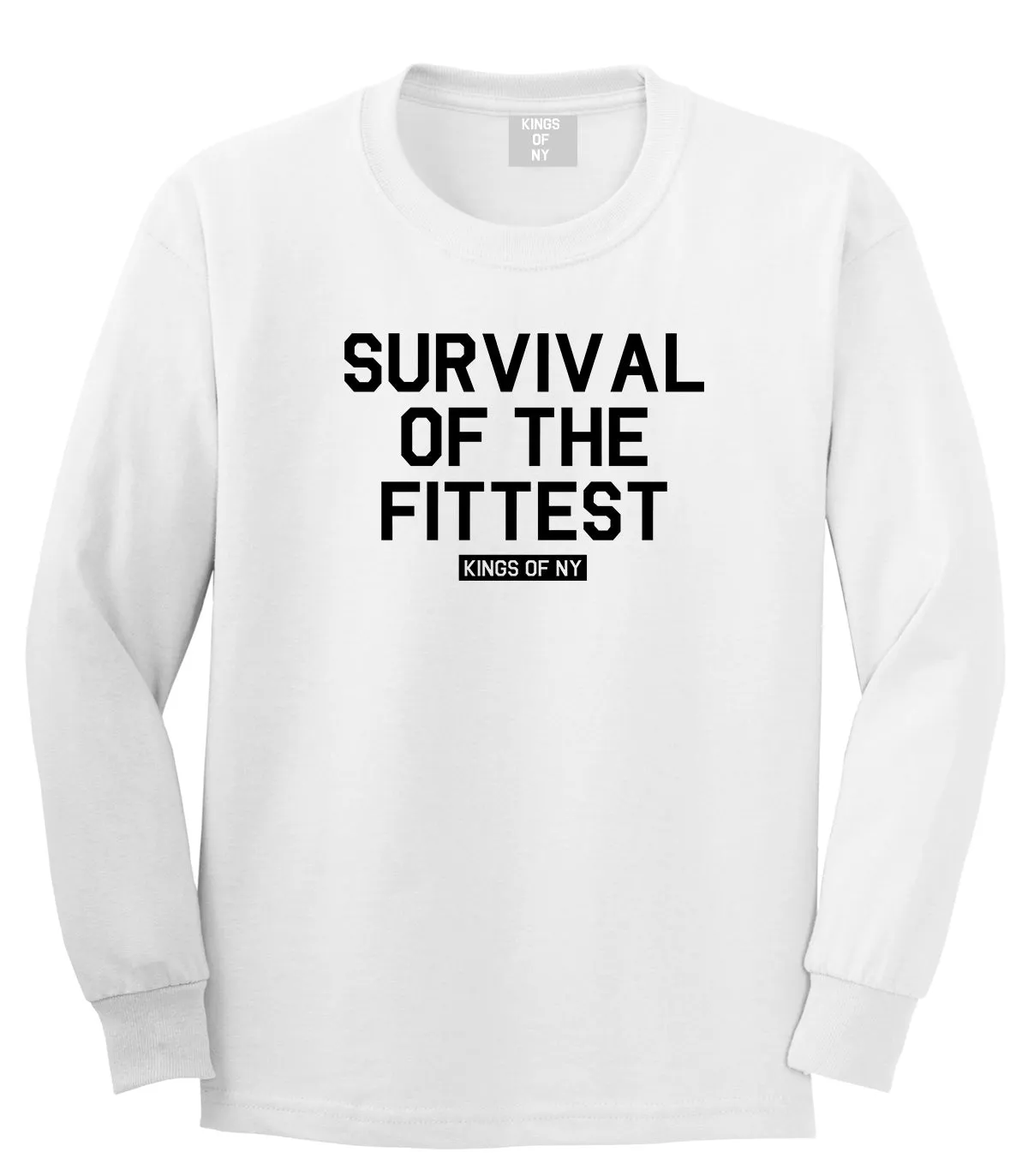 Survival Of The Fittest Mens Long Sleeve T-Shirt