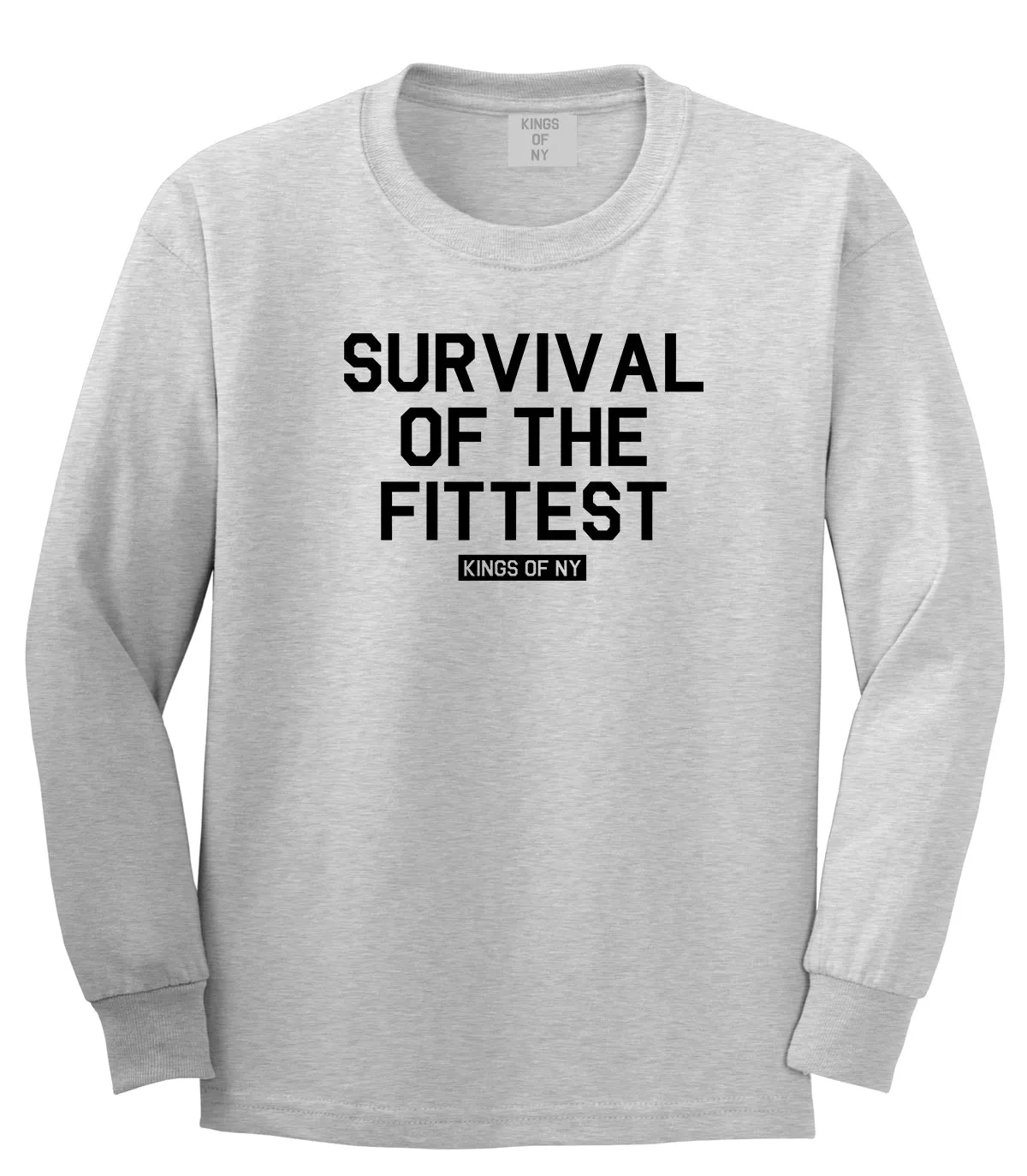 Survival Of The Fittest Mens Long Sleeve T-Shirt