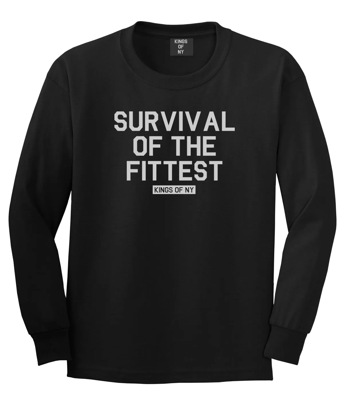 Survival Of The Fittest Mens Long Sleeve T-Shirt