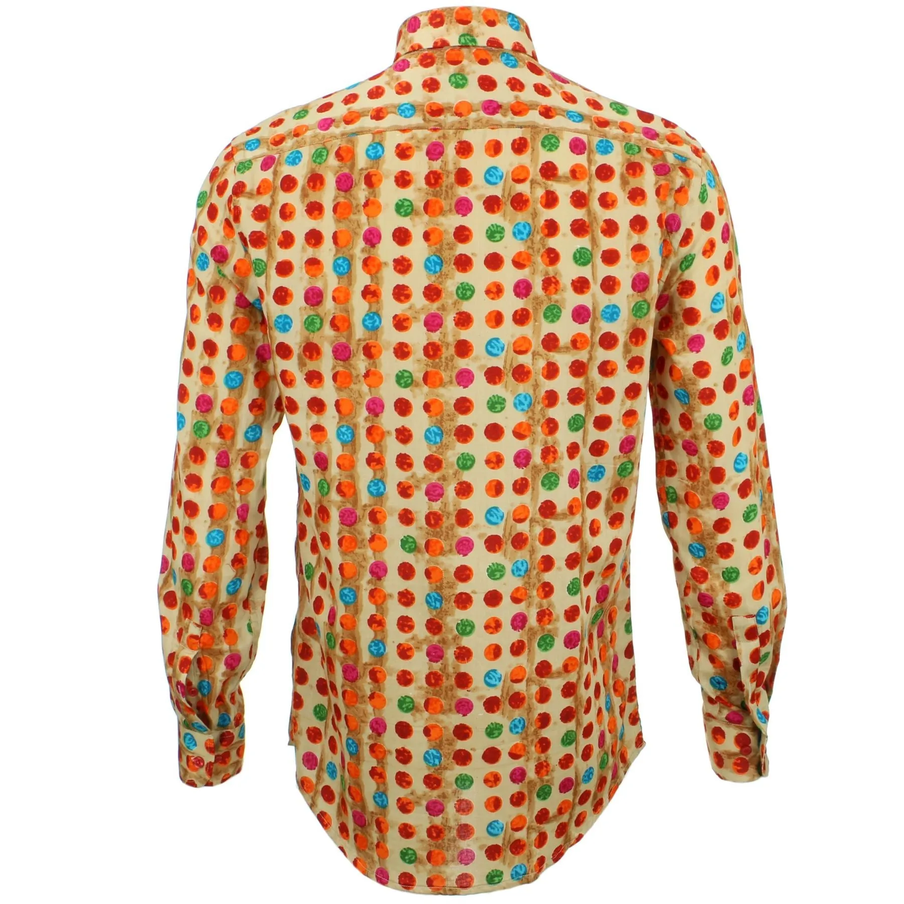 Tailored Fit Long Sleeve Shirt - Multi Dotty