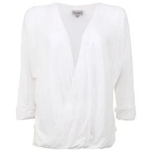 Tissue Jersey Wrap Top