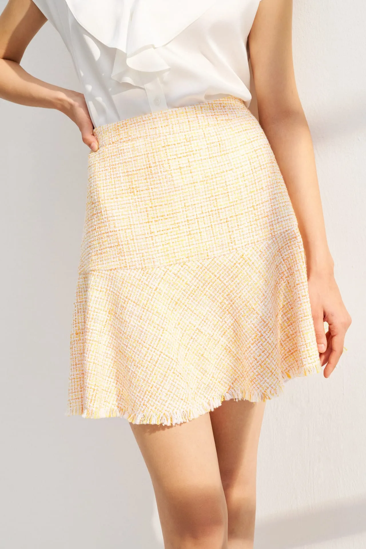 Tweed Flare Skirt