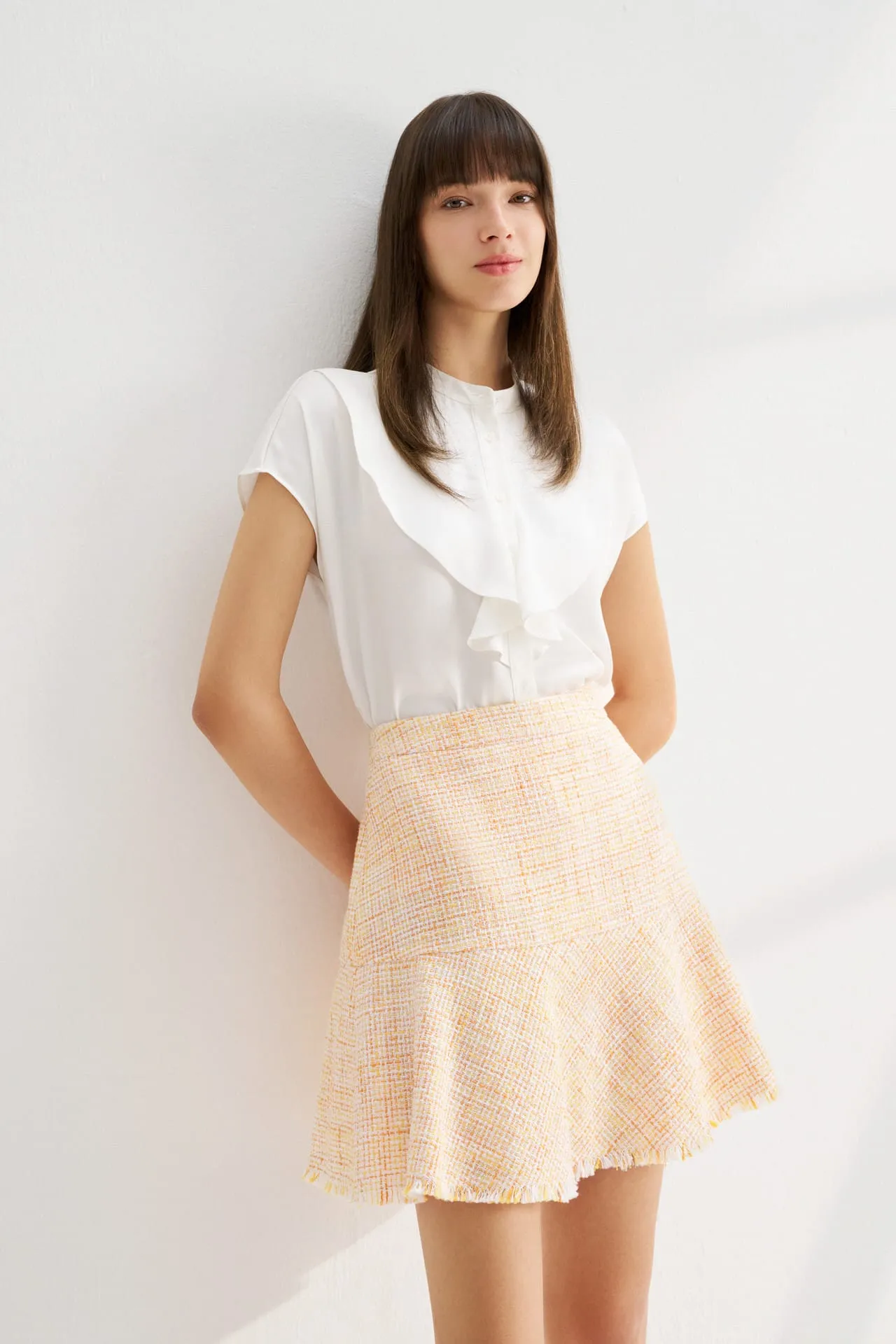 Tweed Flare Skirt