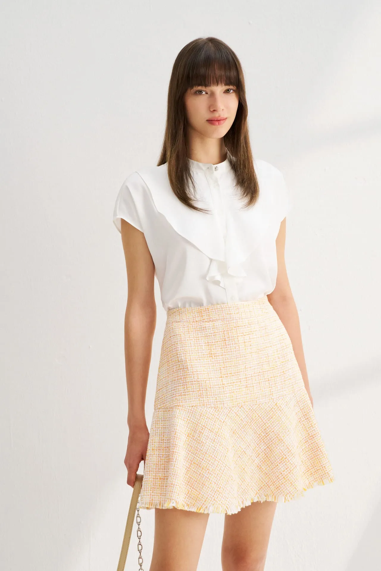 Tweed Flare Skirt