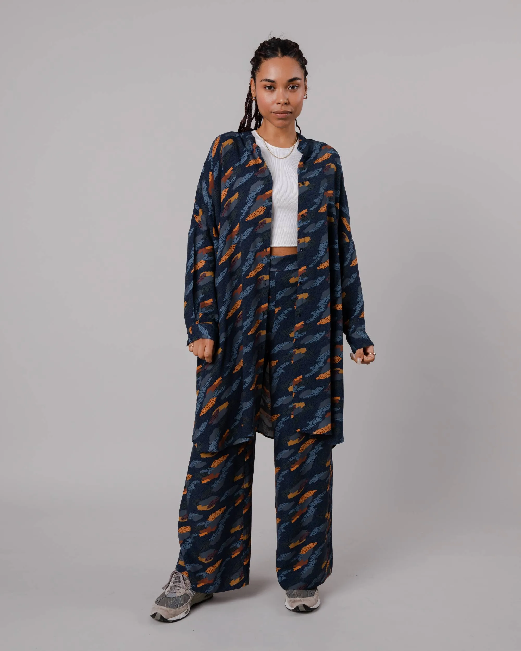 Ucon Palma Oversized Mao Dress Navy