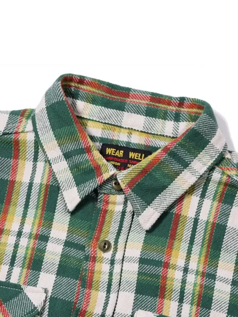 UES Clothing 502351 Heavy Flannel Shirt Green