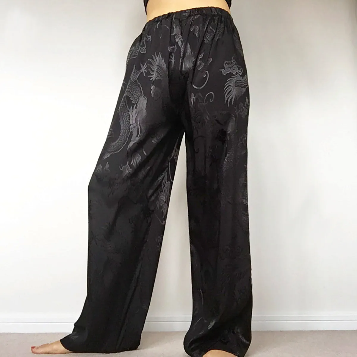 UNISEX DRAGON SILK TROUSERS