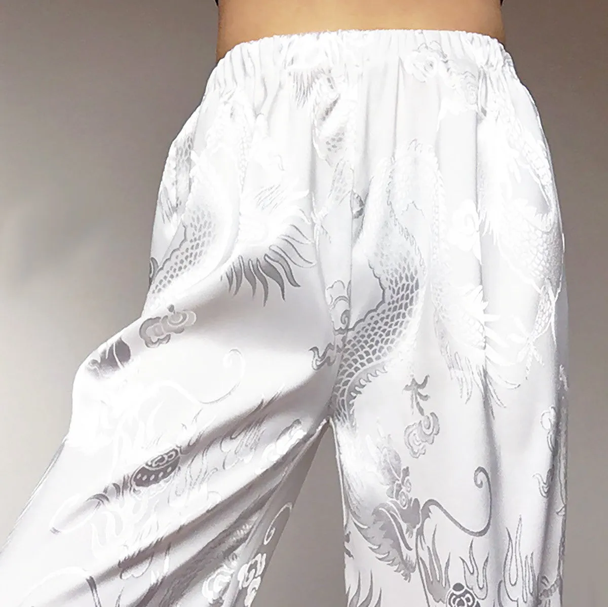 UNISEX DRAGON SILK TROUSERS