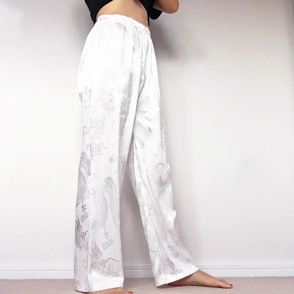 UNISEX DRAGON SILK TROUSERS