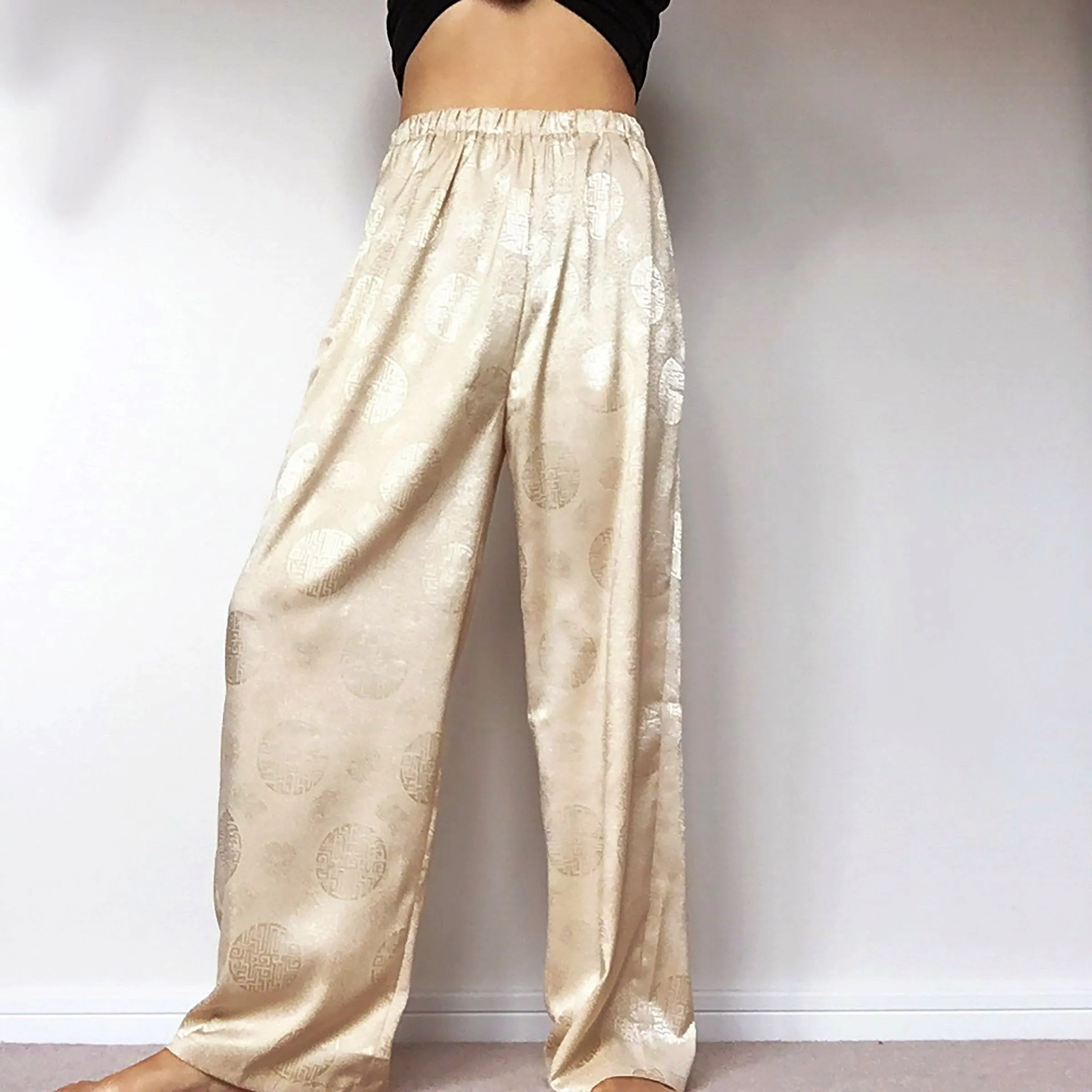 UNISEX ZEN SILK TROUSERS