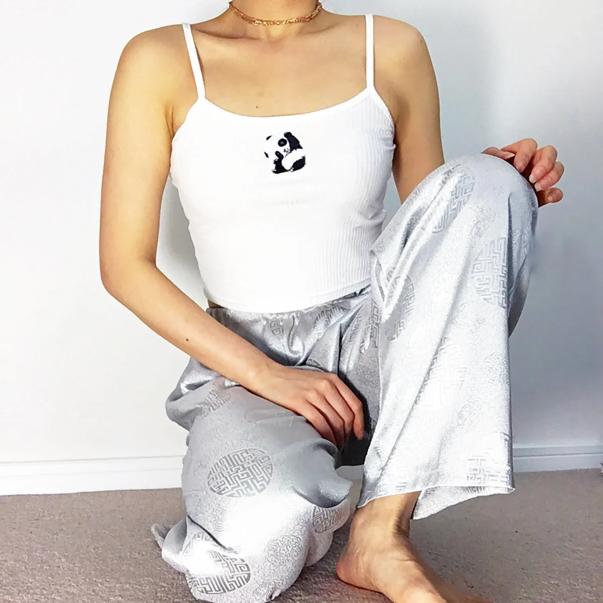 UNISEX ZEN SILK TROUSERS