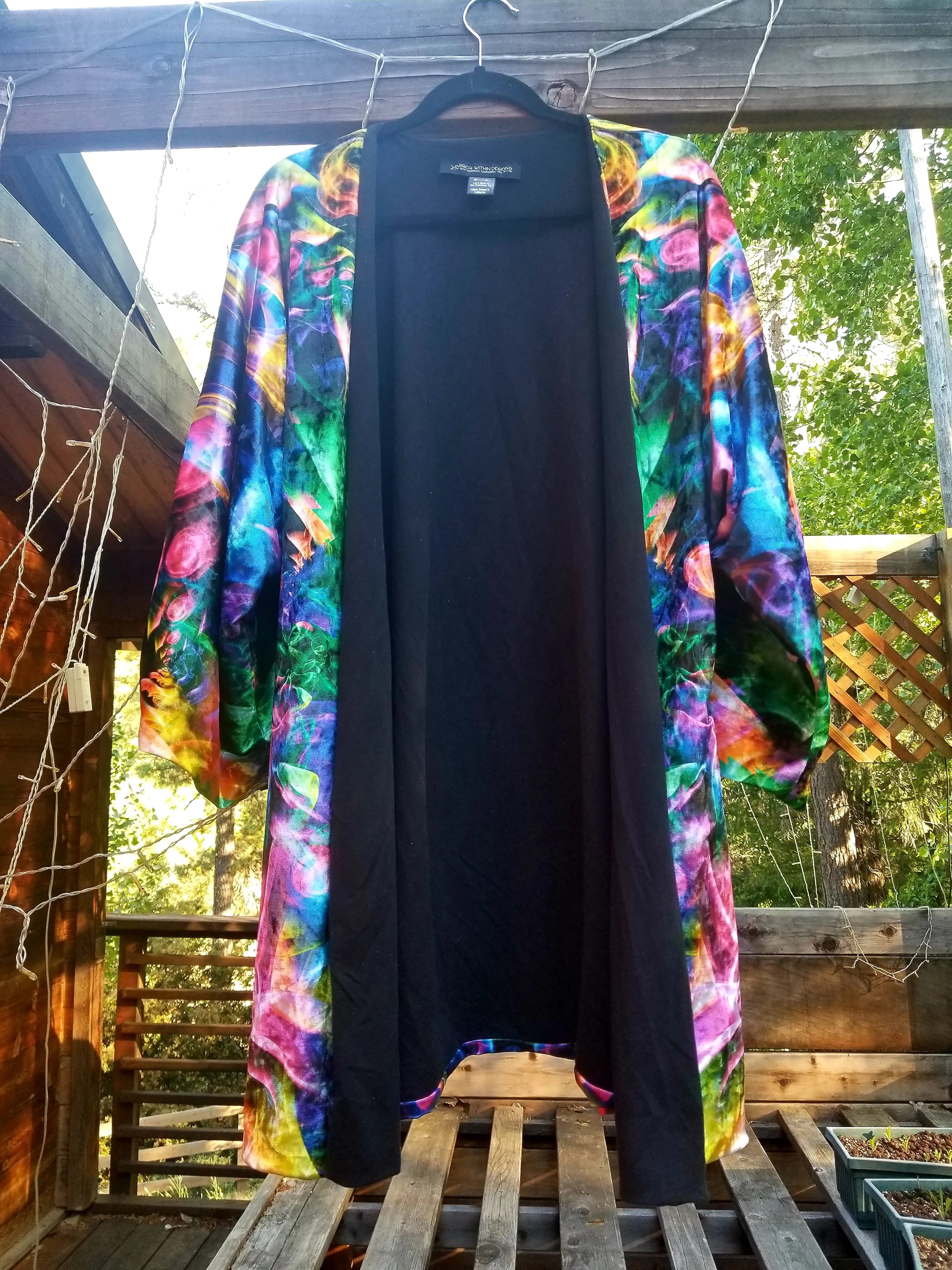 VELVET GANGELIC REVERSIBLE DUSTER COAT WITH POCKETS